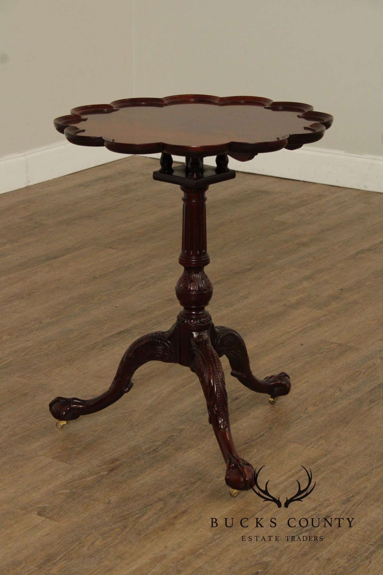 Baker Furniture Georgian Style Tilt Top Mahogany Tea Table