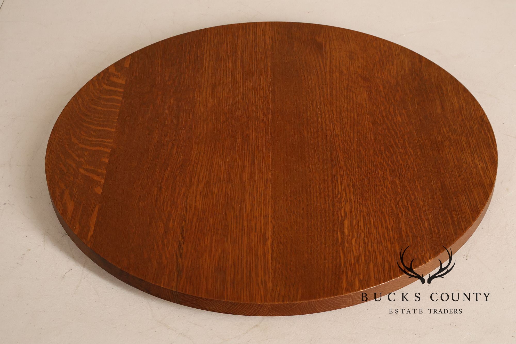 Stickley Mission Collection Round Oak Lazy Susan