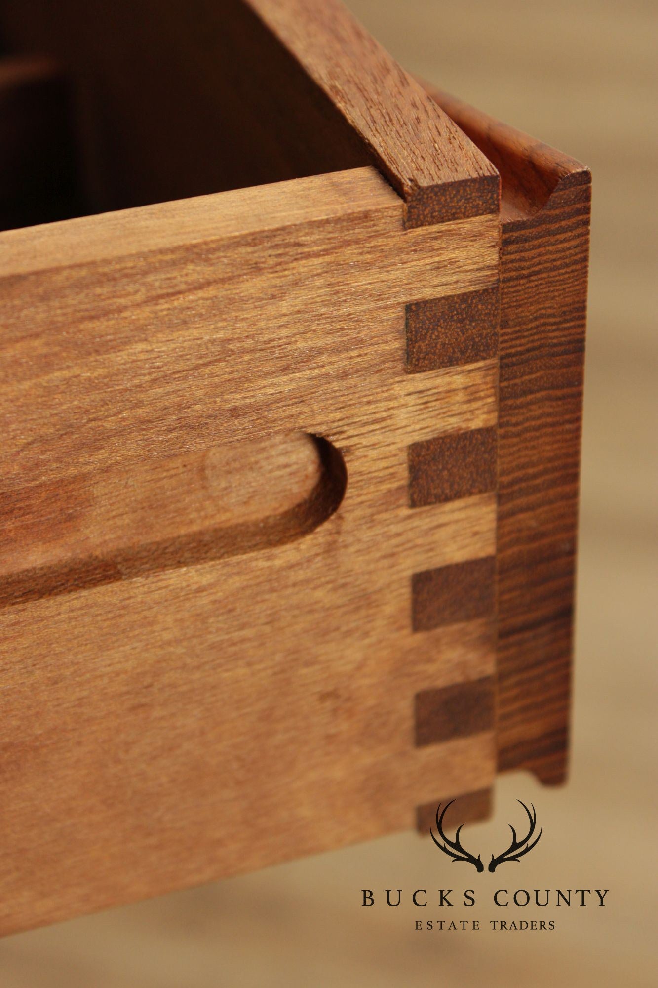 Danish Mid-Century Modern Teak Credenza With Floating Hutch
