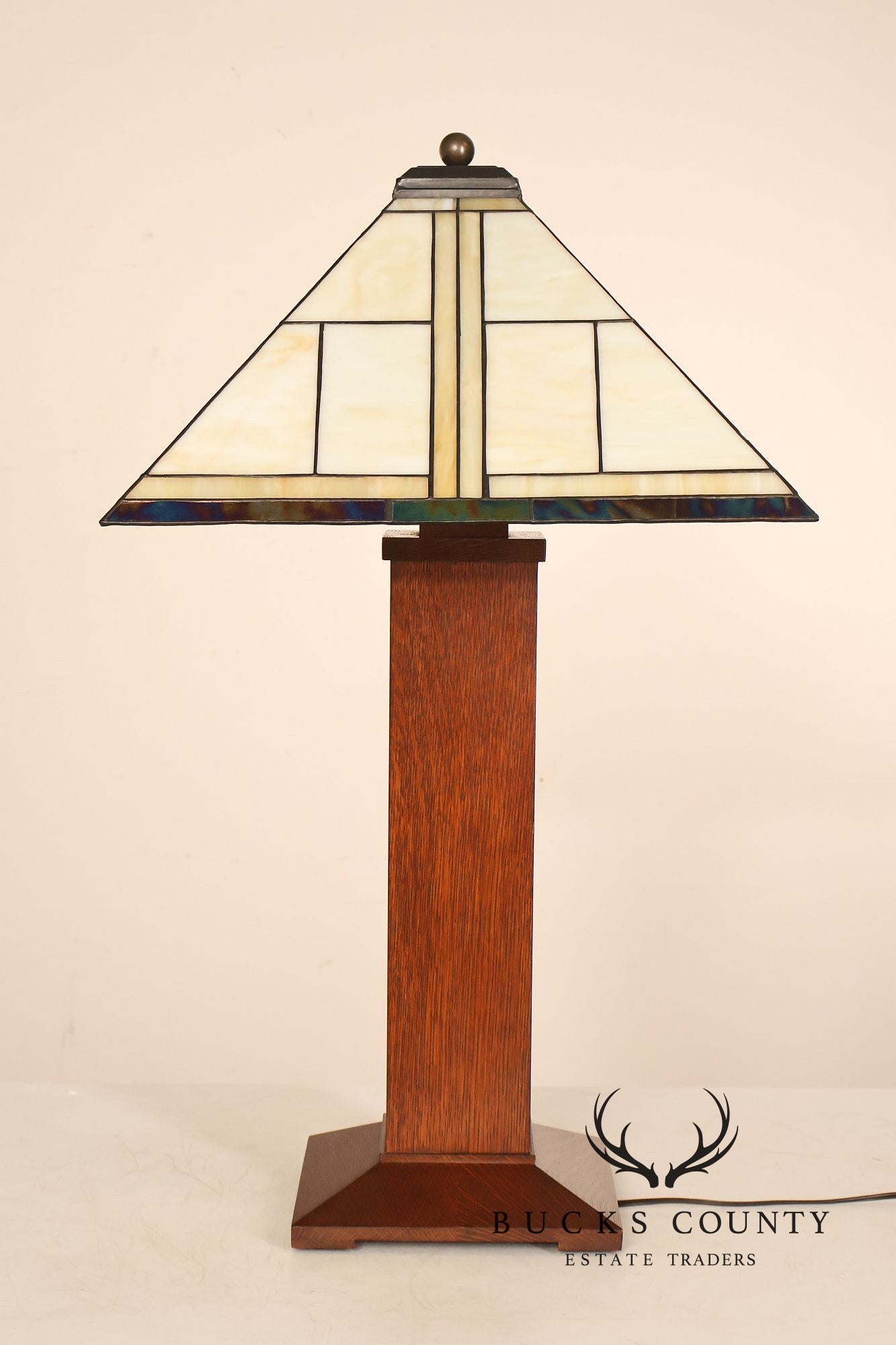 Stickley Mission Collection Oak Ellis Table Lamp