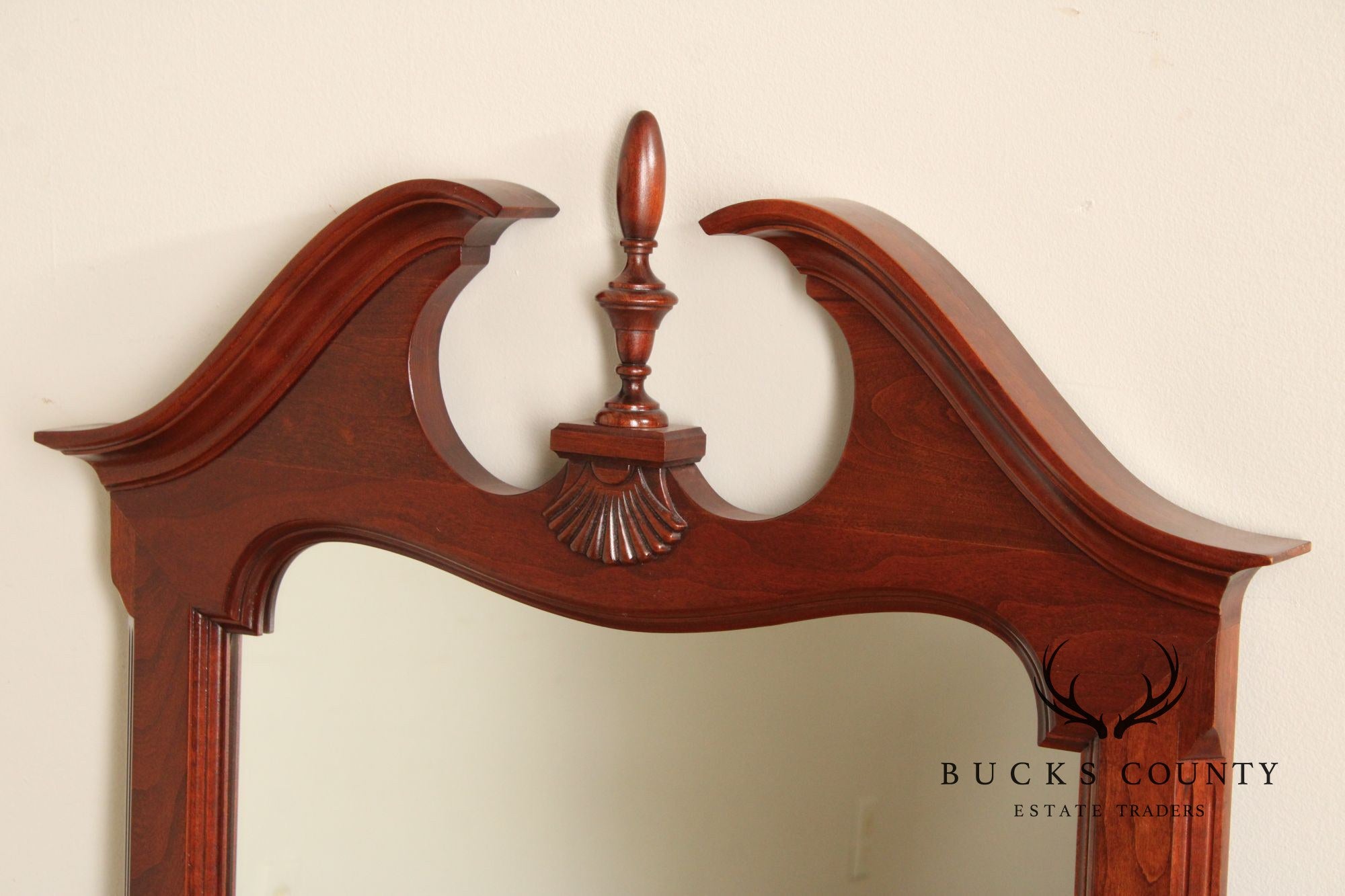 Pennsylvania House Traditional Cherry Frame Beveled Wall Mirror