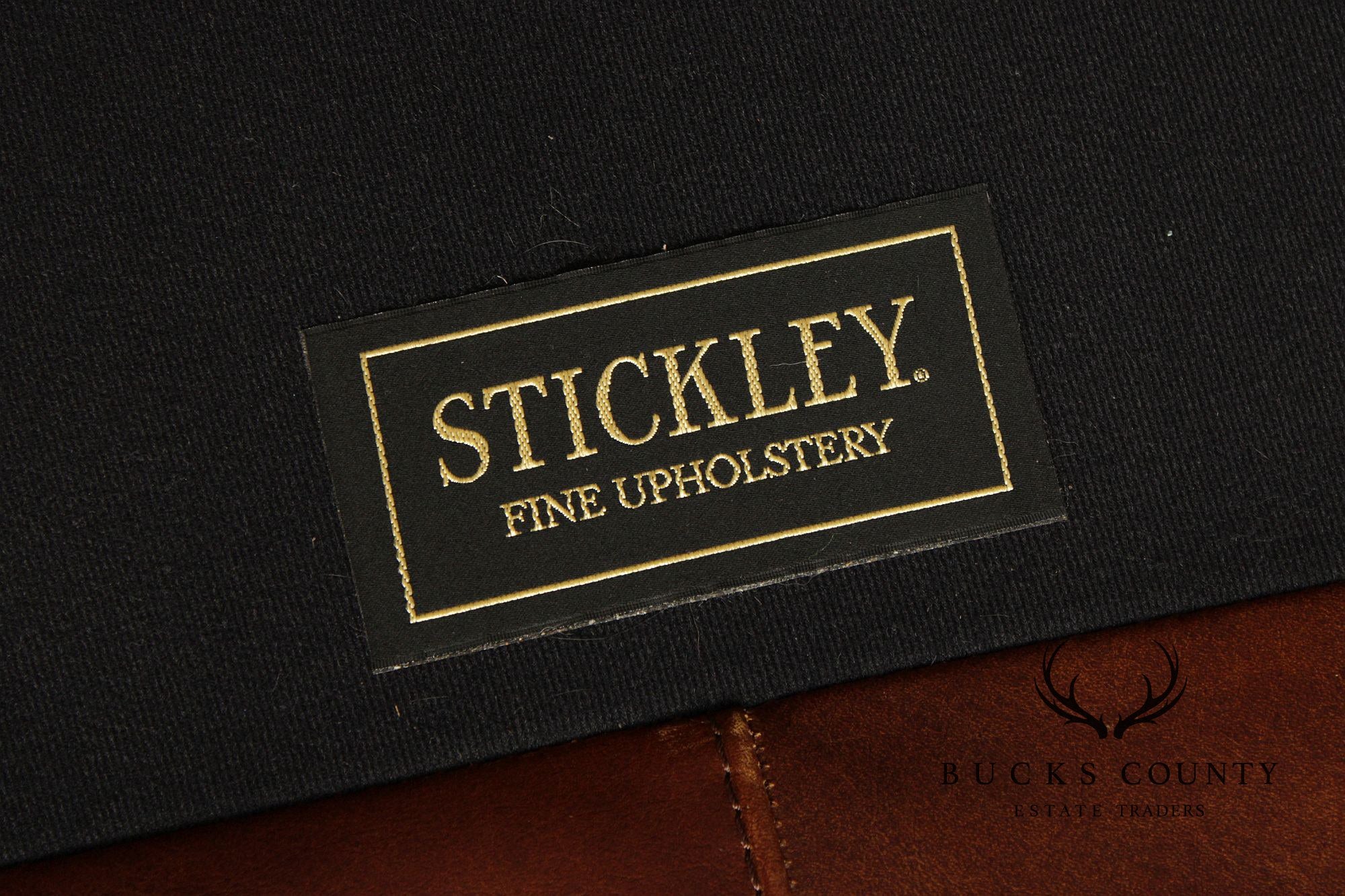 Stickley Highlands Mission Oak Leather Loveseat