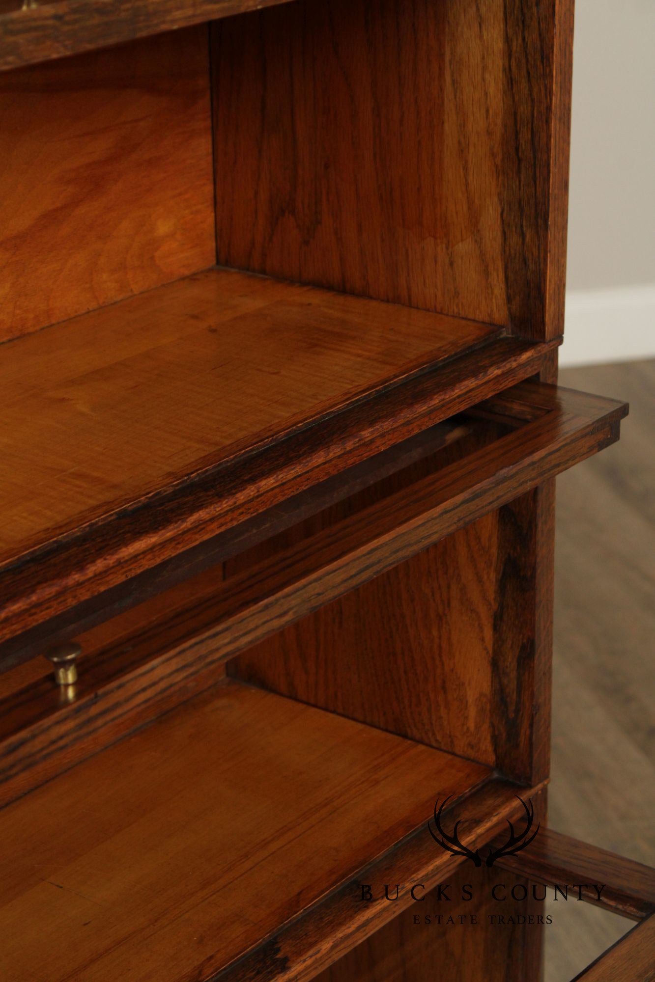 Pearson Antique Oak Four Stack Barrister Bookcase