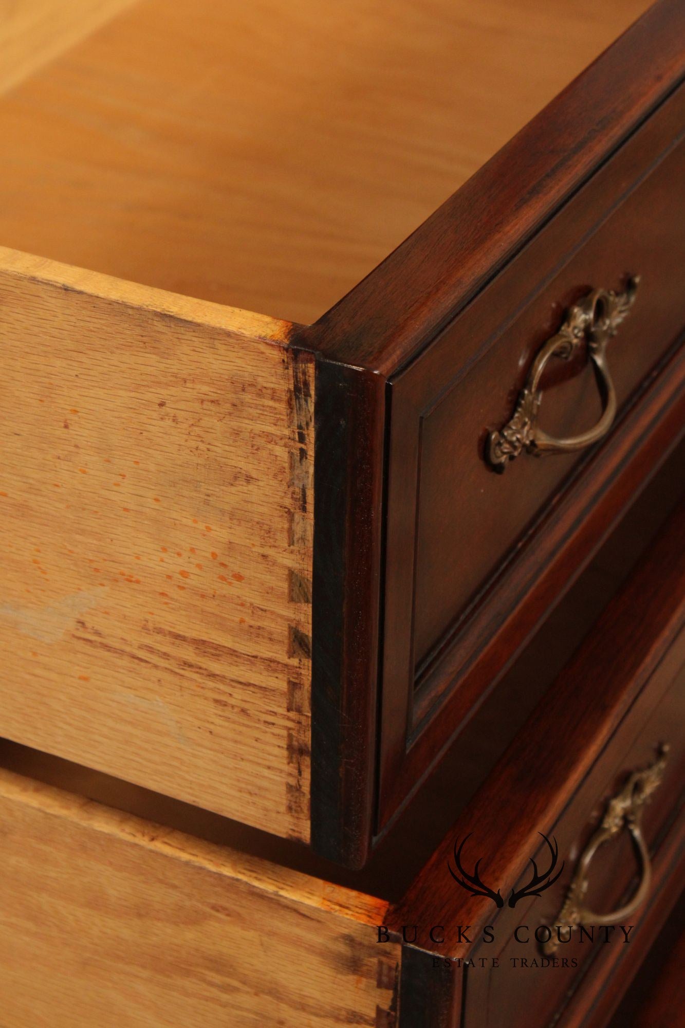 French Country Style Mahogany Armoire or Tall Chest