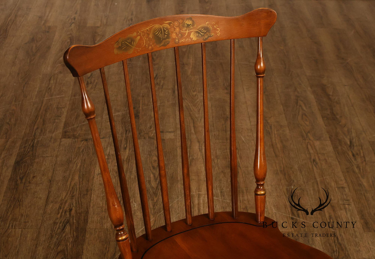 L. Hitchcock Set Of 4 Fan-Back Windsor Side Dining Chairs
