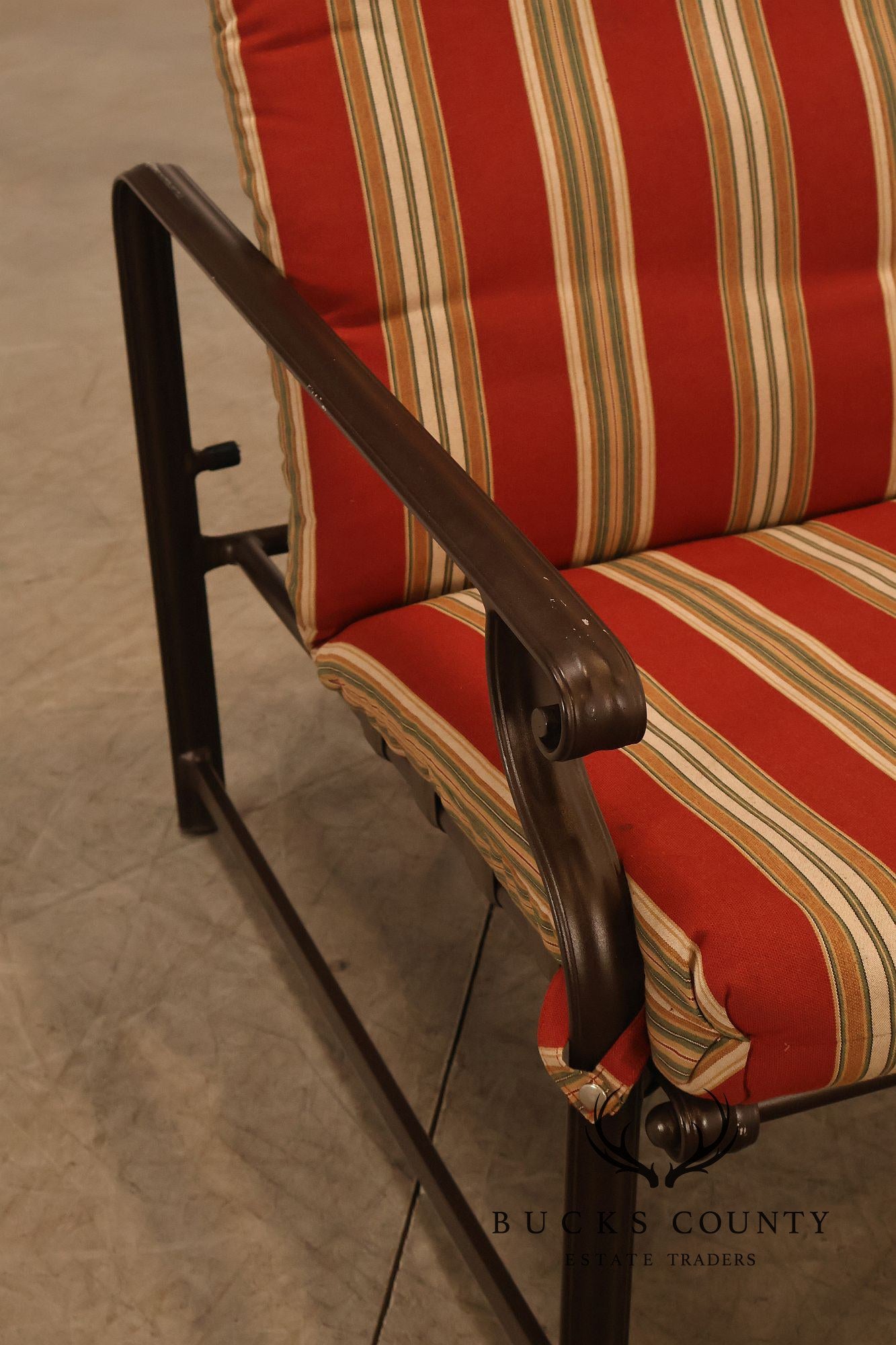 Brown Jordon Outdoor Patio Reclining Lounge Chair with Ottoman