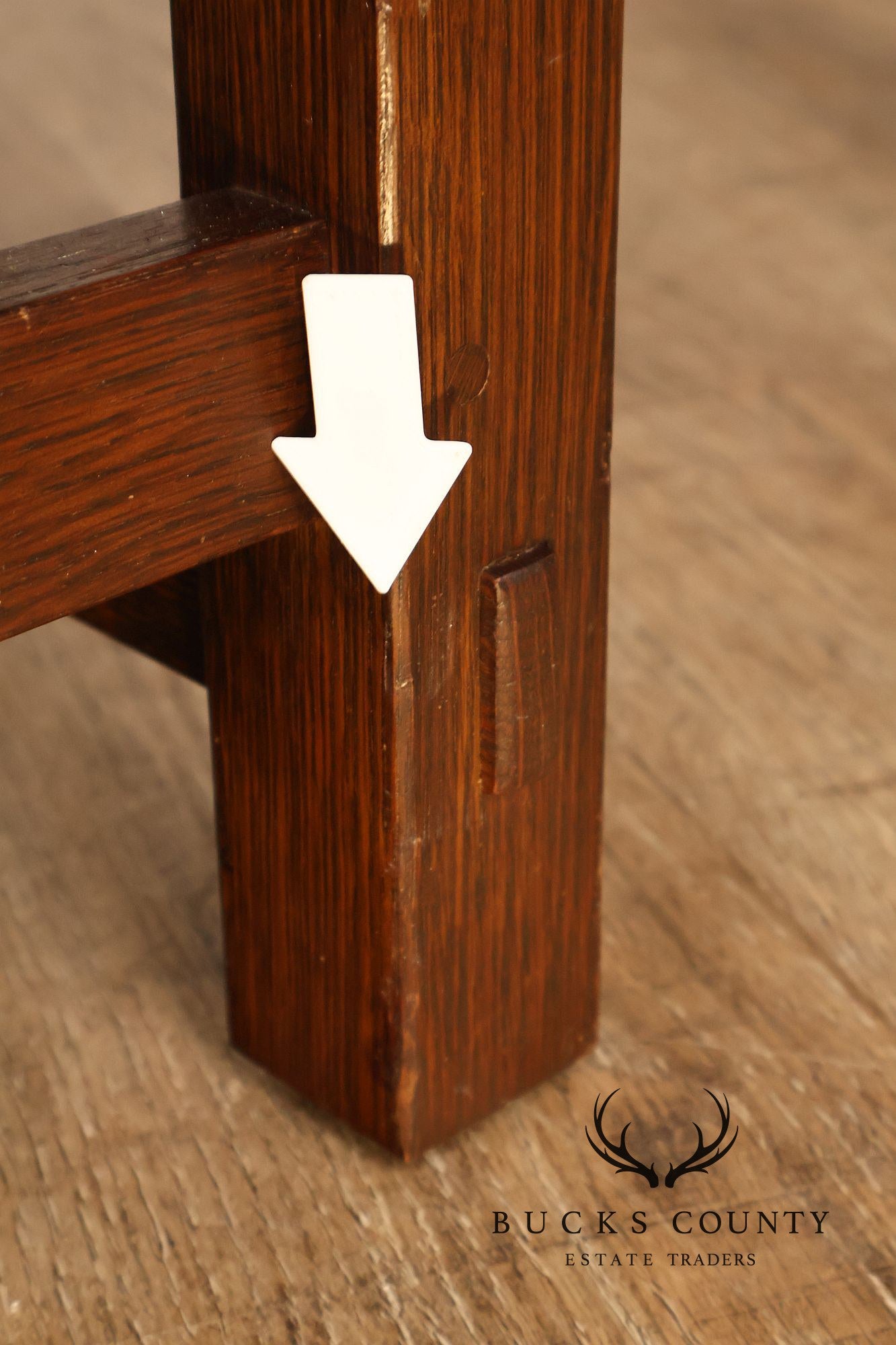 Stickley Mission Collection Oak Upholstered Bench