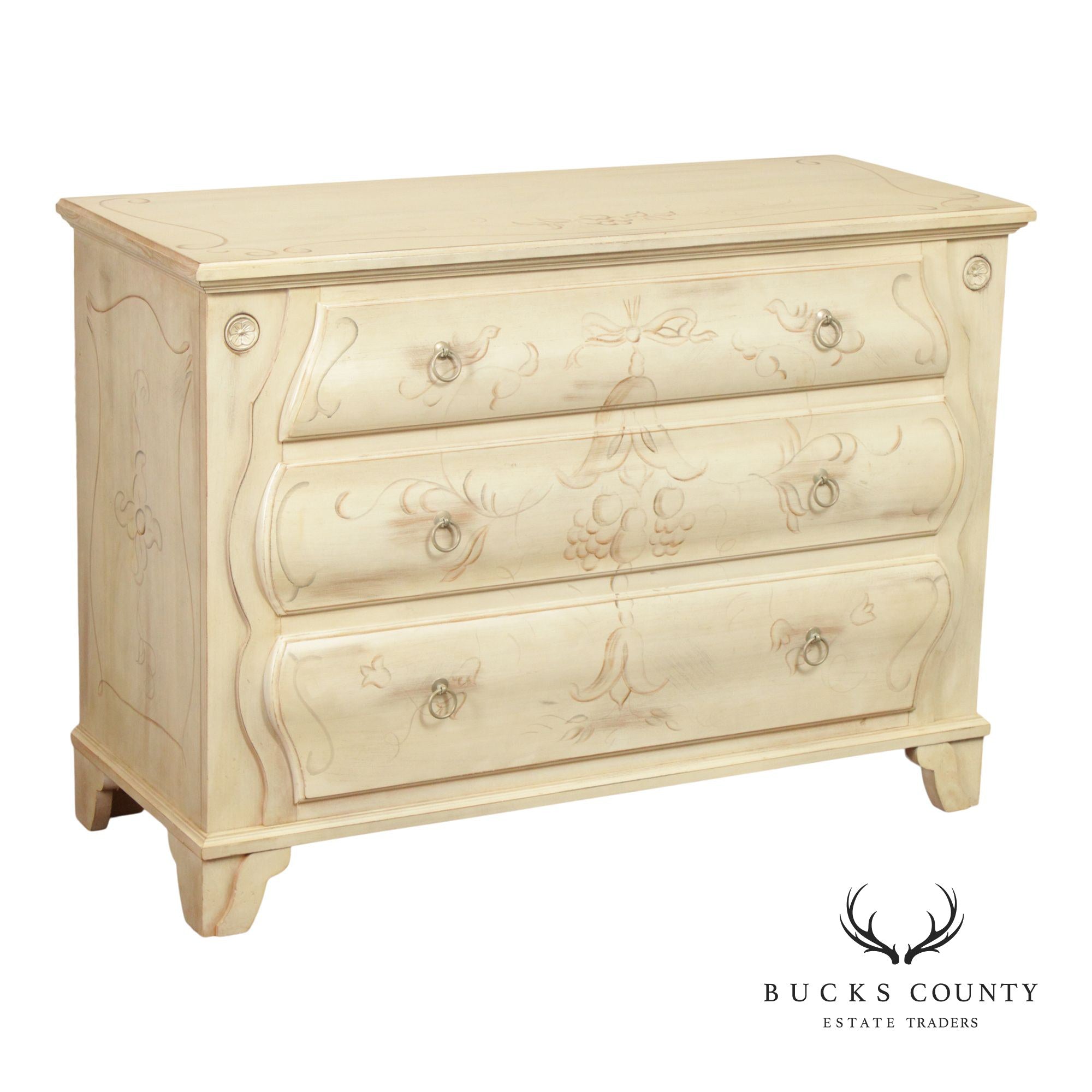 Ethan Allen 'Legacy' Paint Decorated Chest of Drawers