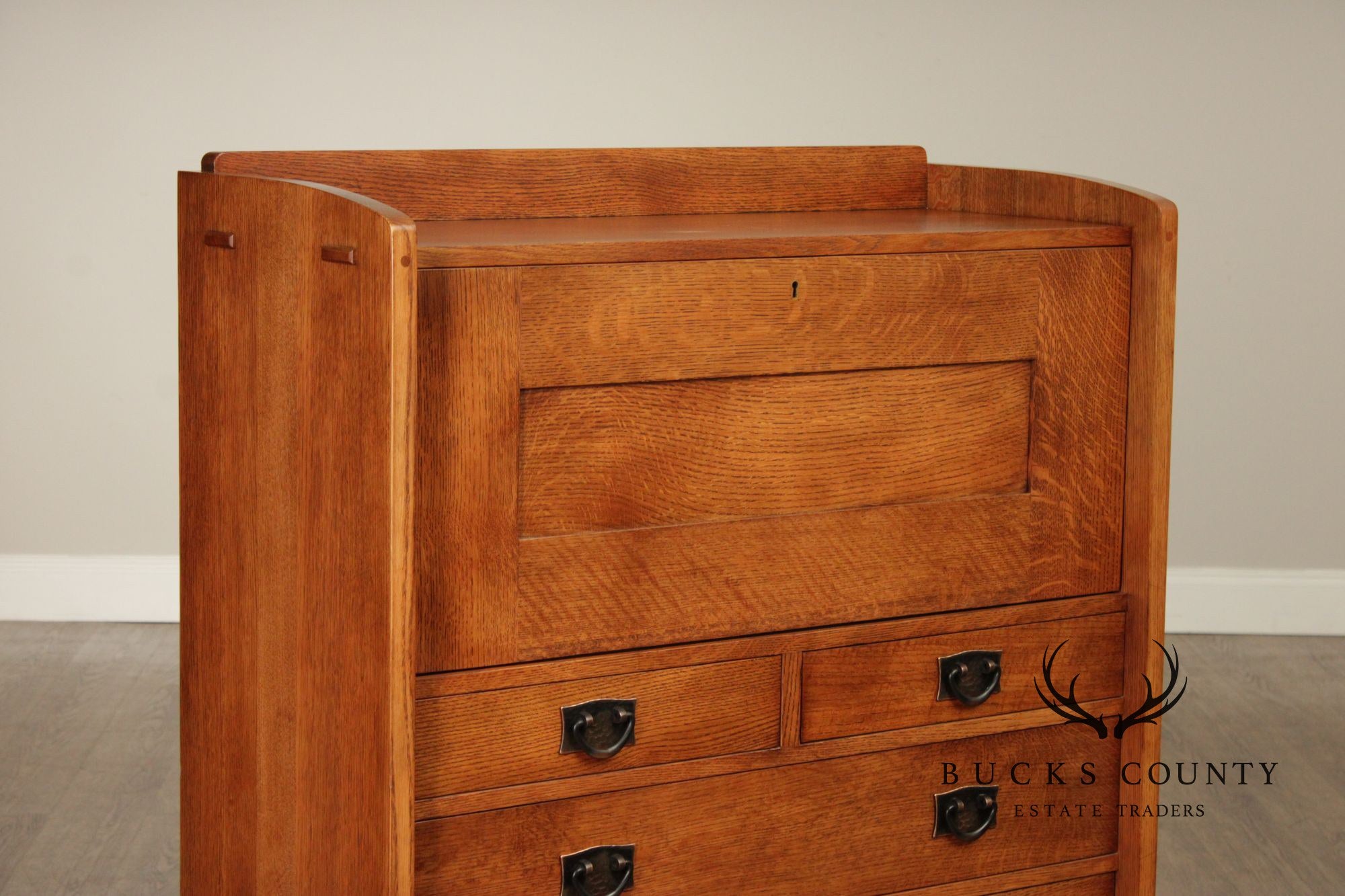 Stickley Mission Collection Oak Fall Front Desk