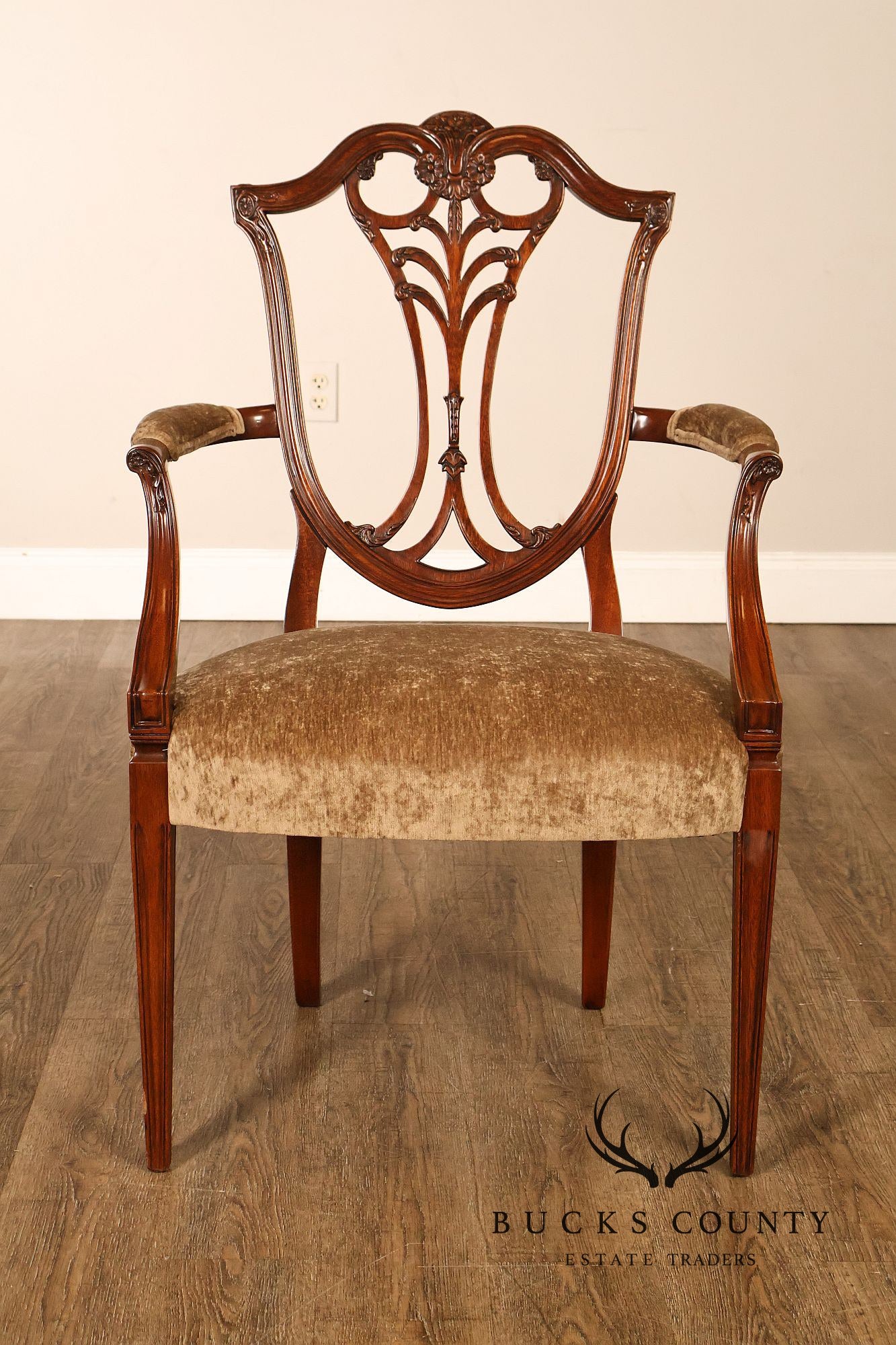 Karges Federal Style Set of Eight Mahogany Dining Chairs