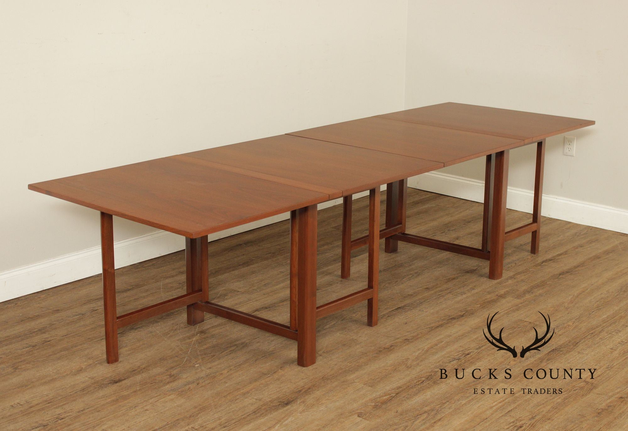 Bruno Mathsson Teak Drop-Leaf Banquet Dining Table