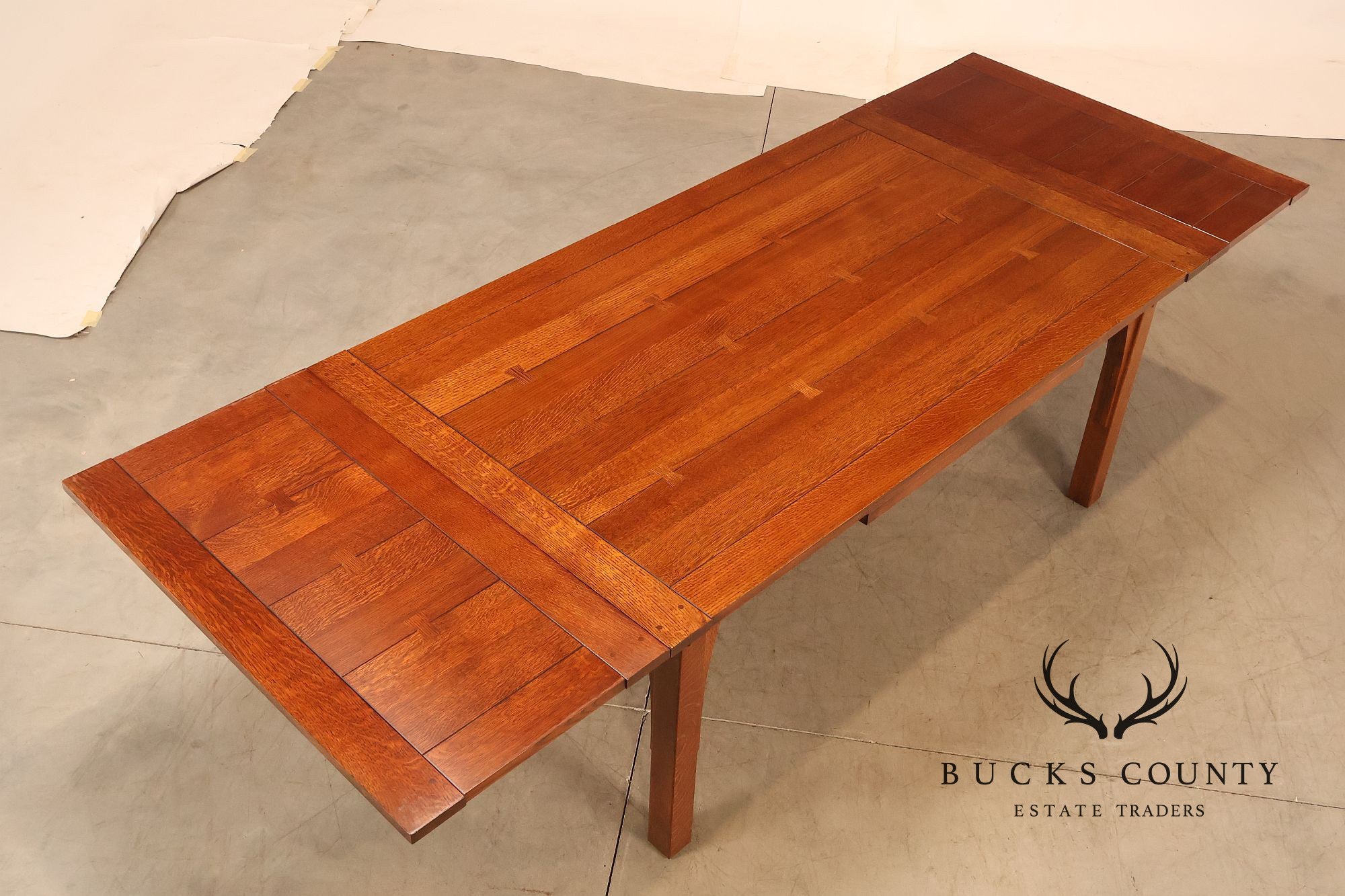 Stickley Mission Collection Oak Extendable Dining Table