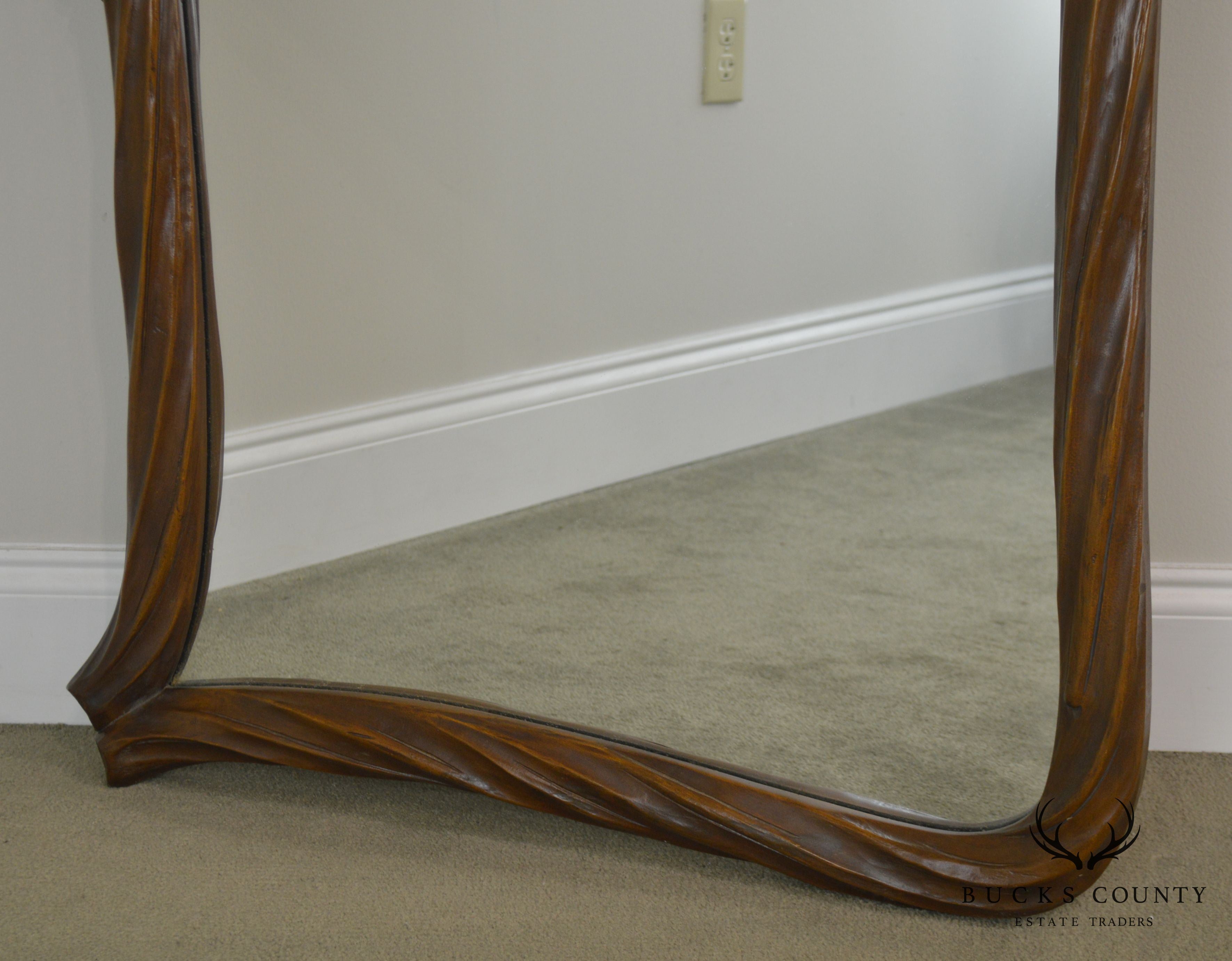 Bettis Brooke Grapevine Carved Hanging Wall Mirror