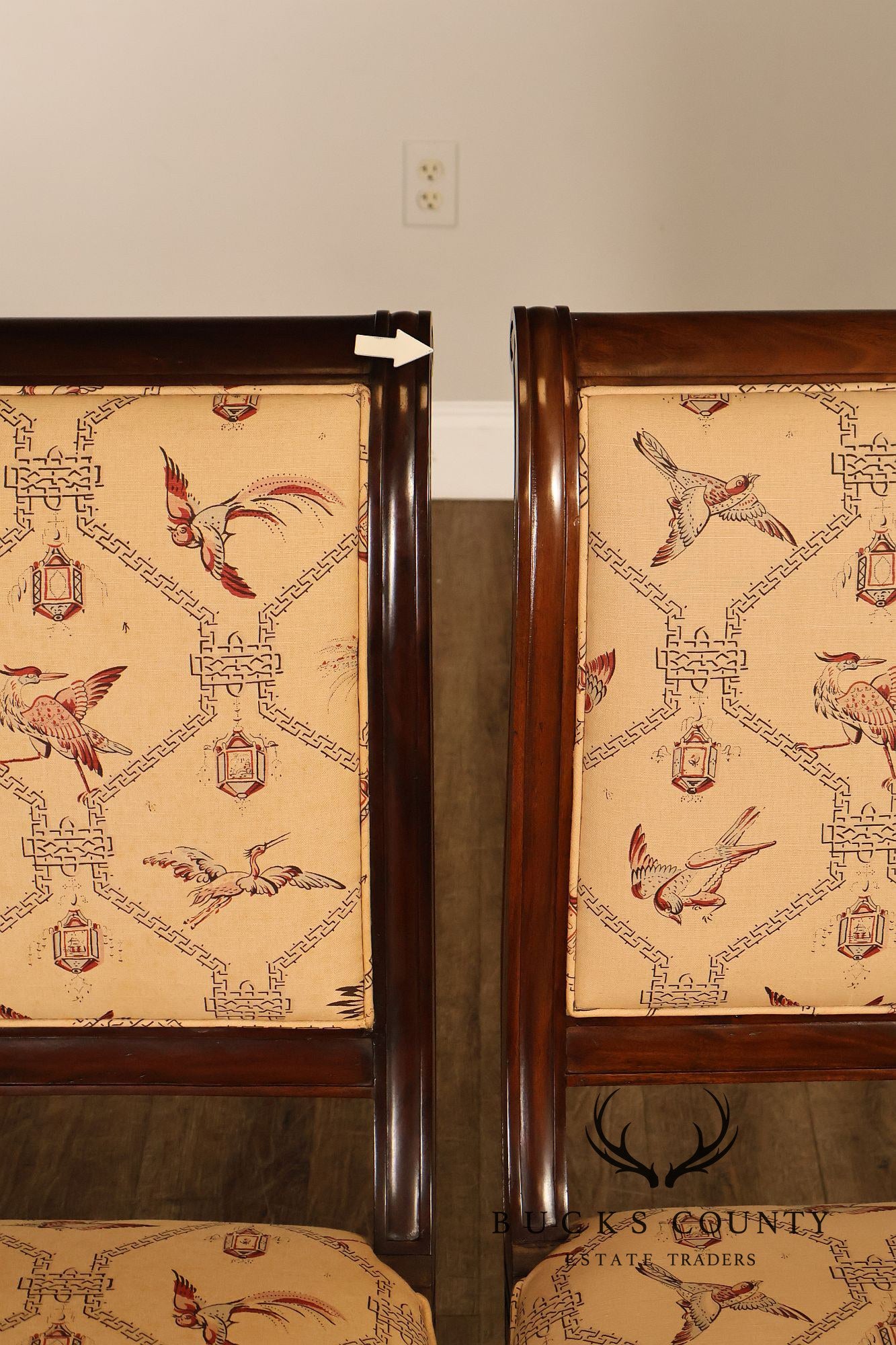 Empire Style Set of Ten Mahogany Dining Chairs