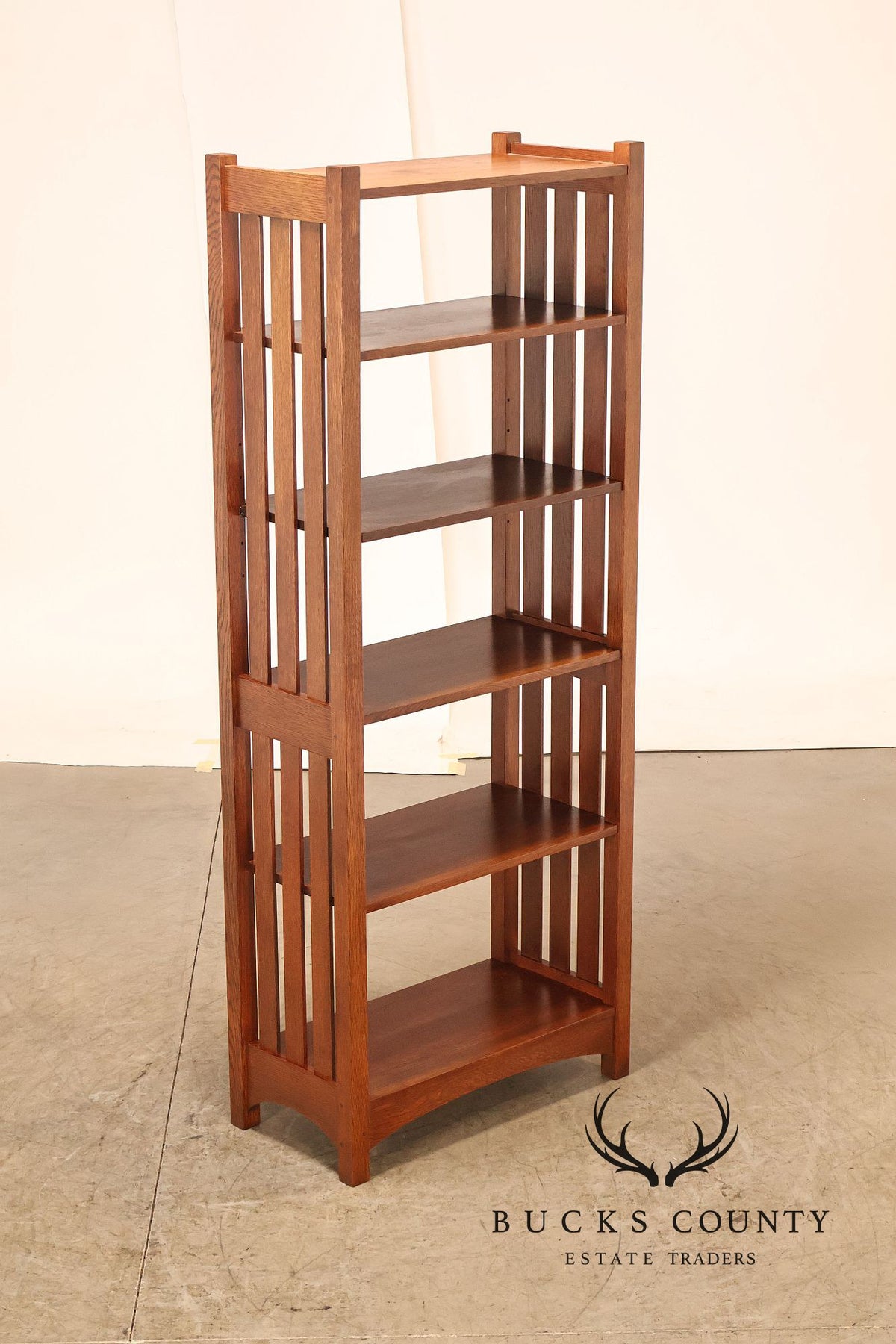 Stickley Mission Collection Oak Open Bookcase