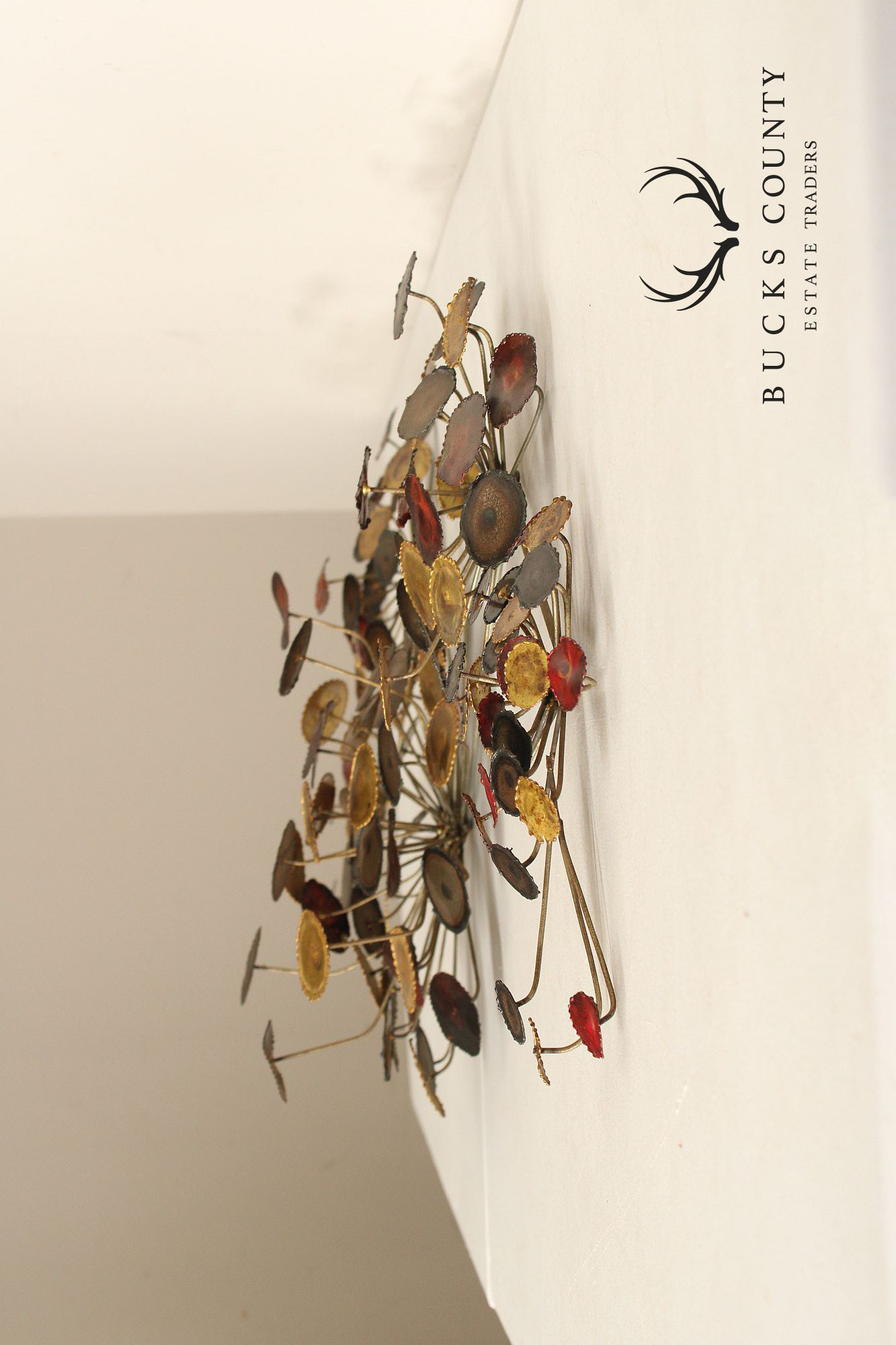 Mid Century Modern Brutalist Metal Wall Sculpture