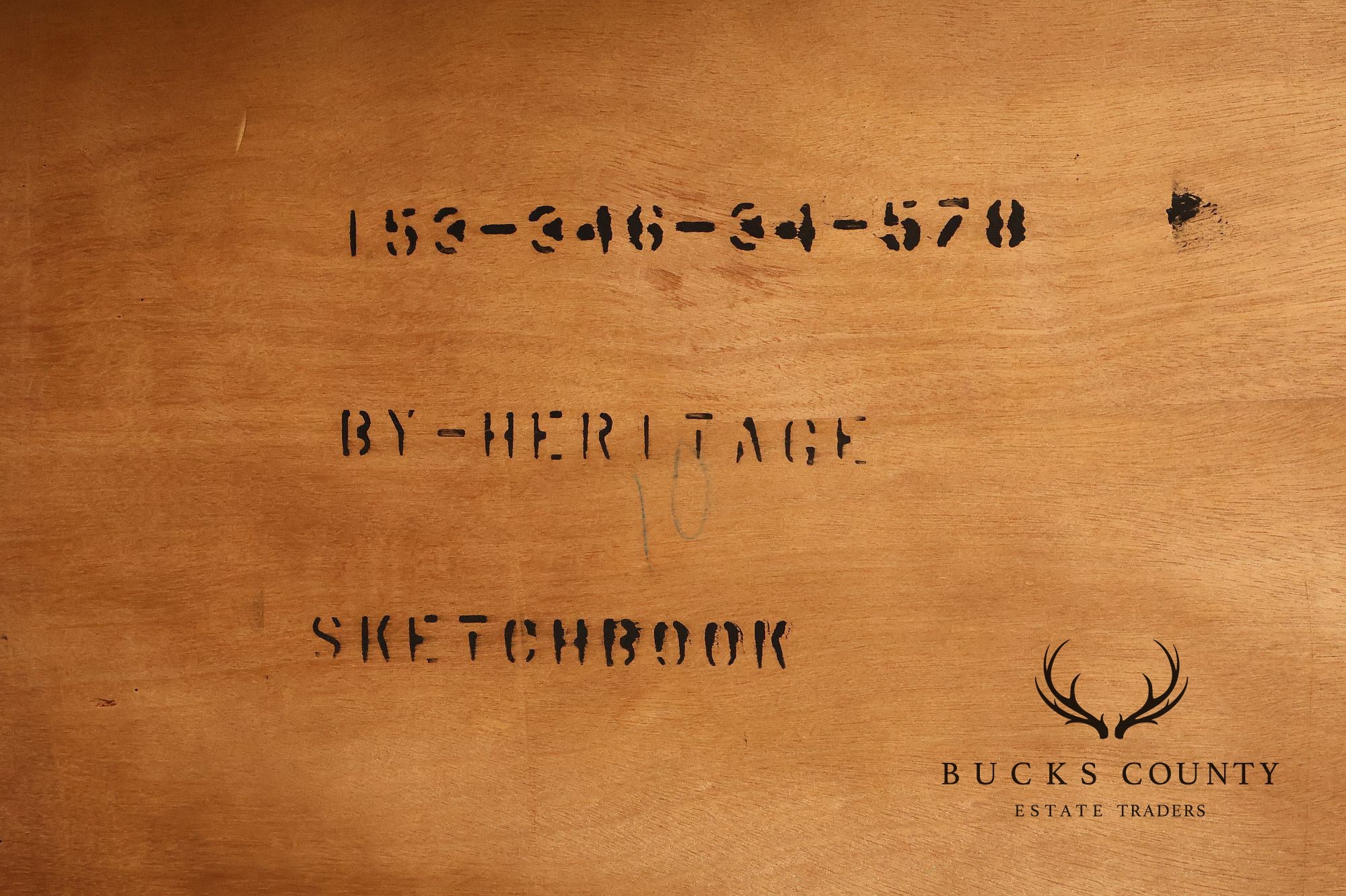 Drexel Heritage Sketchbook Collection Burl Wood Parsons Extendable Dining Table