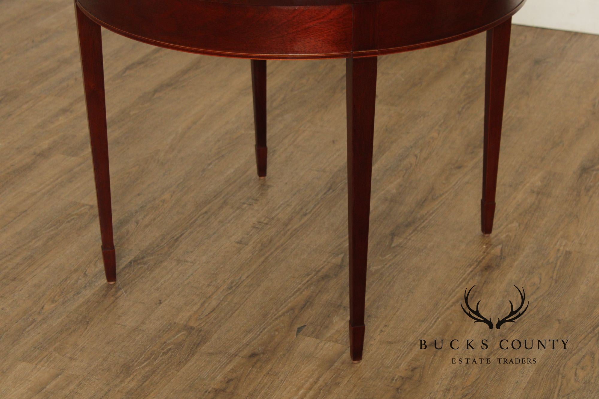 Baker Federal Style Inlaid Mahogany Center Table