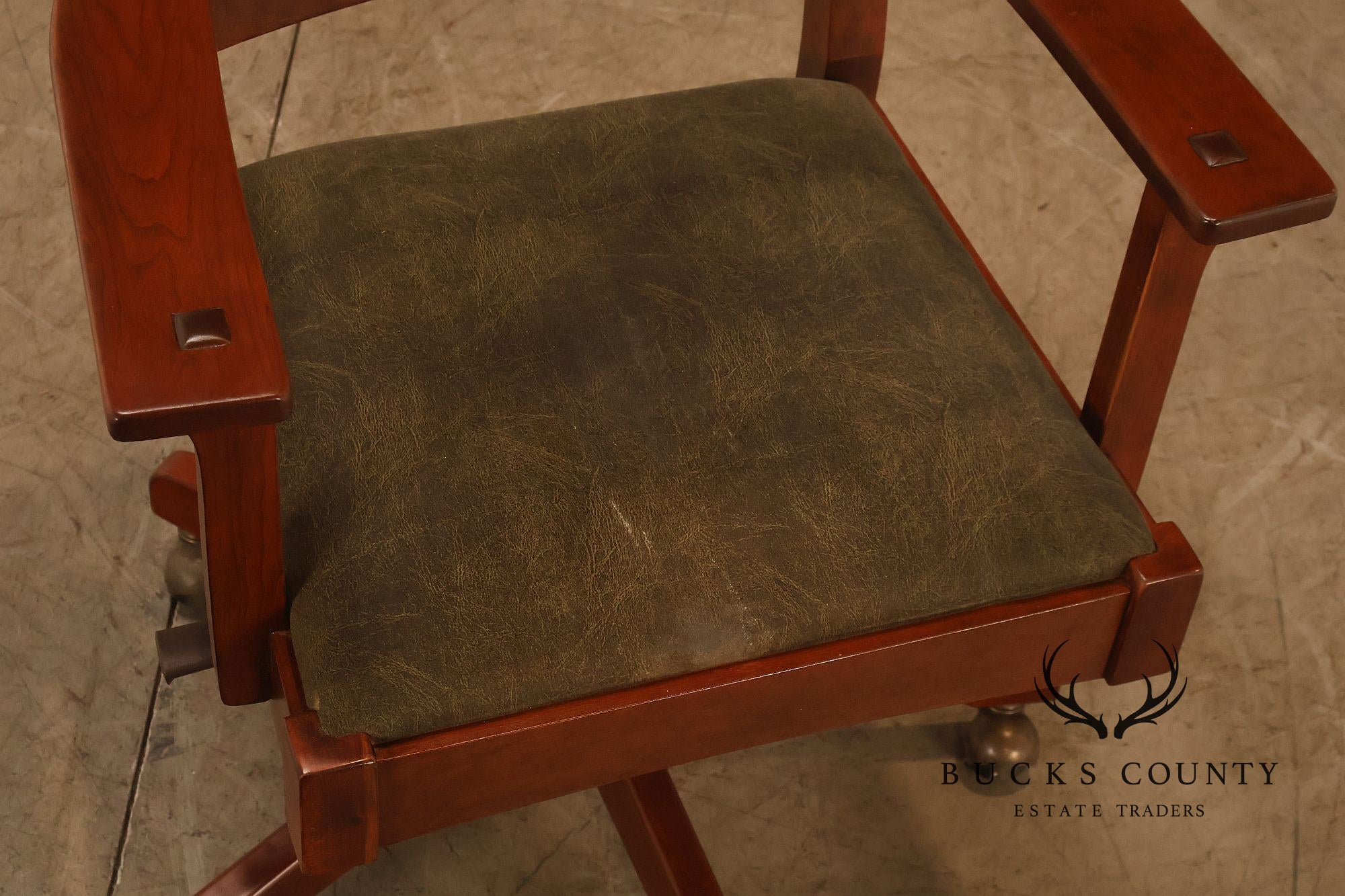 Stickley Mission Collection Cherry Swivel Office Chair