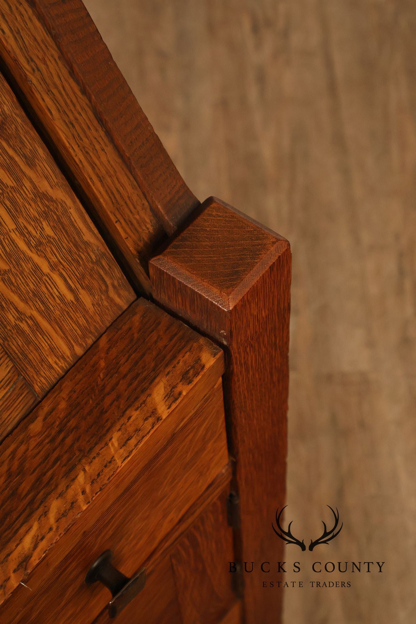 Limbert Arts And Crafts Antique Oak Slant Drop Front Writing Desk