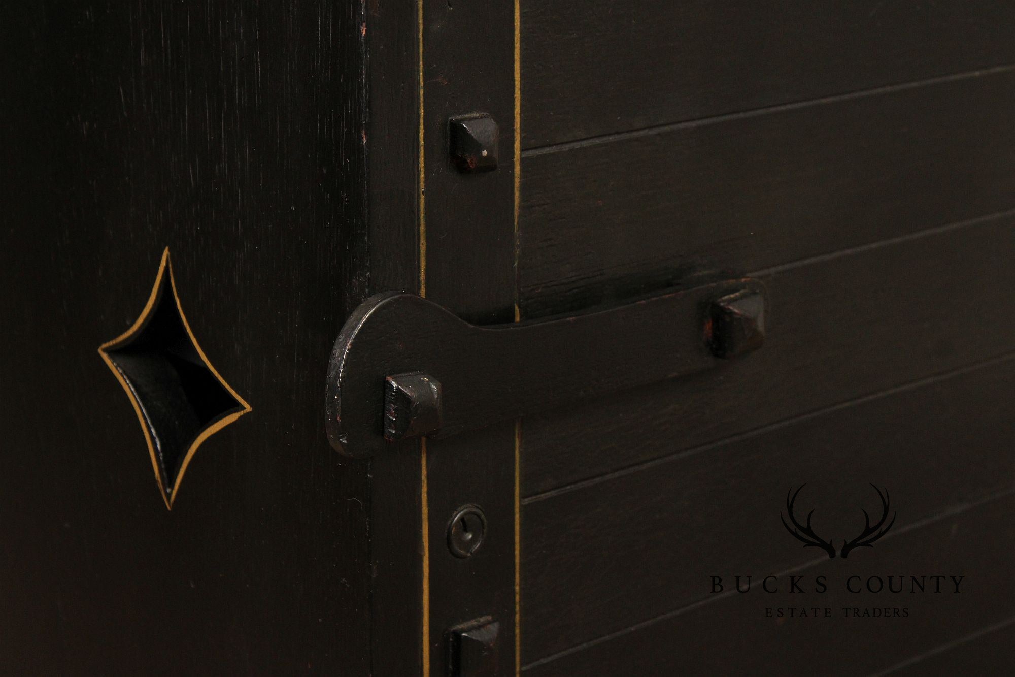 Shop Of The Crafters Antique Oak Ebonized Grandfather Clock