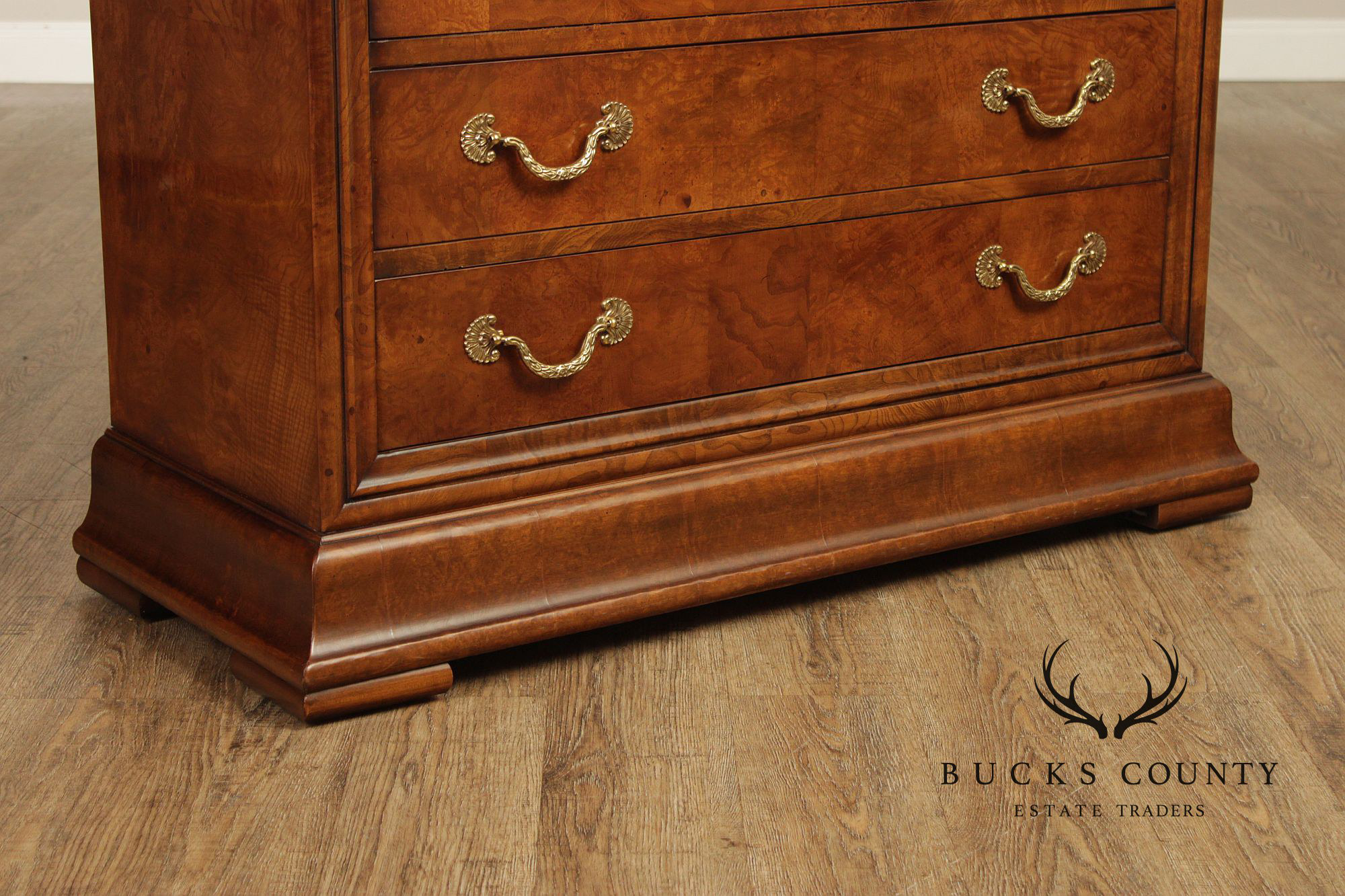 Henredon 'Charles X' Pair of Marble Top Chests