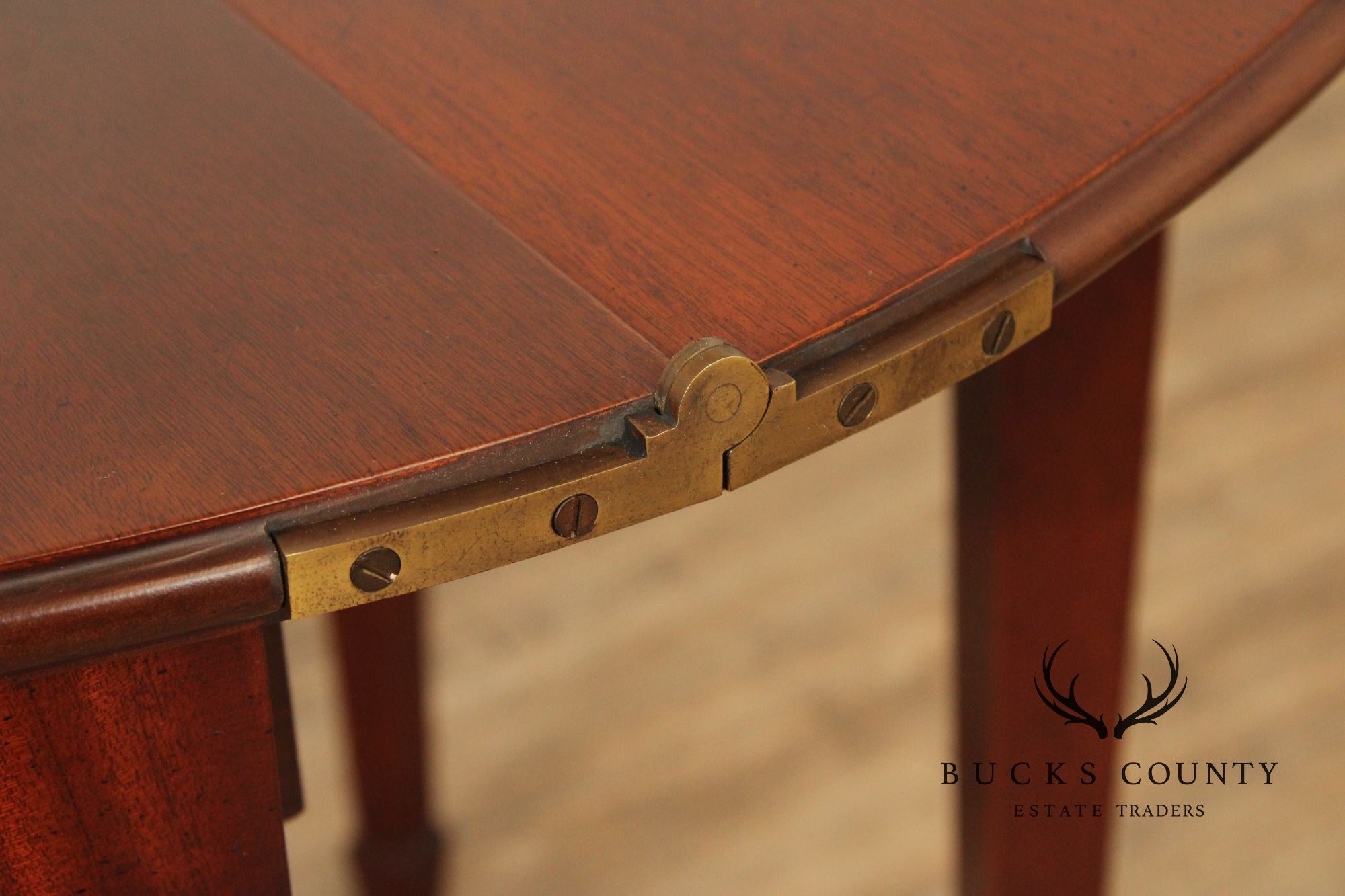 Federal Style Flip-Top Mahogany Demilune Game Table