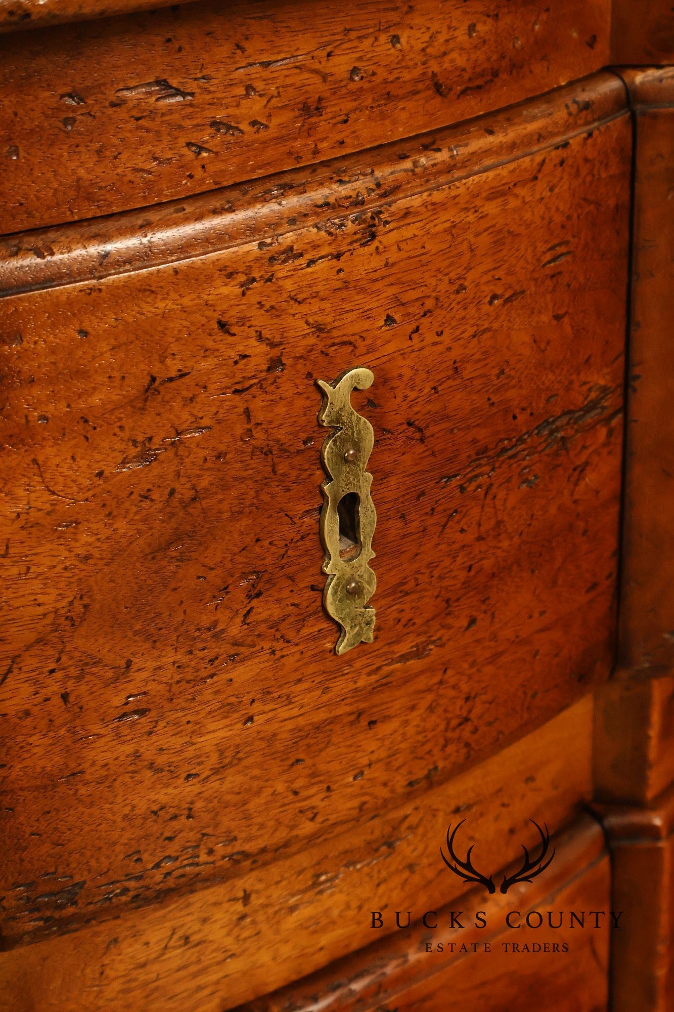 Don Ruseau Custom Continental Style Walnut Chest Of Drawers
