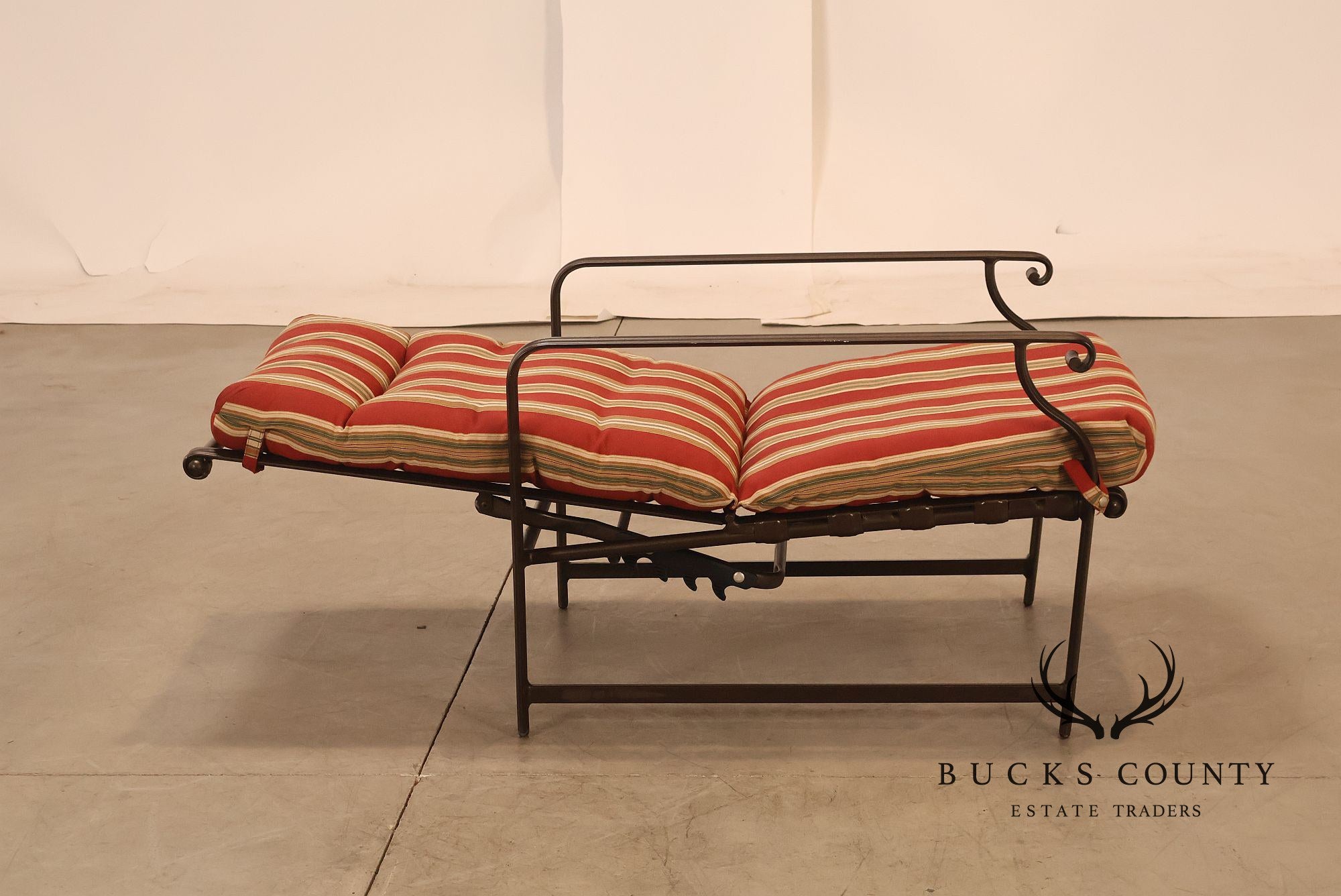 Brown Jordon Outdoor Patio Reclining Lounge Chair with Ottoman