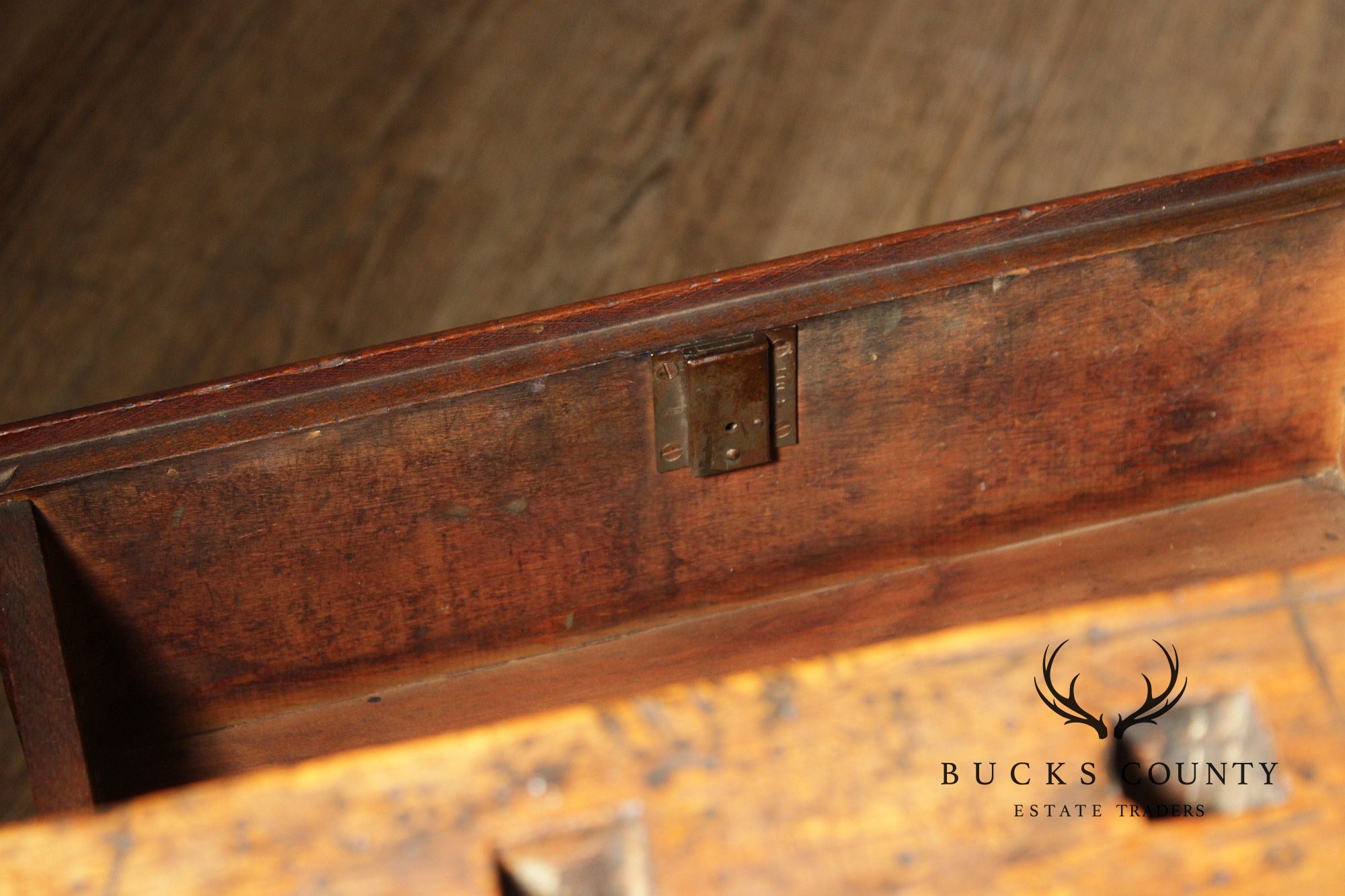 Antique C. Christensen Chicago Antique Industrial Carpenter’s Workbench