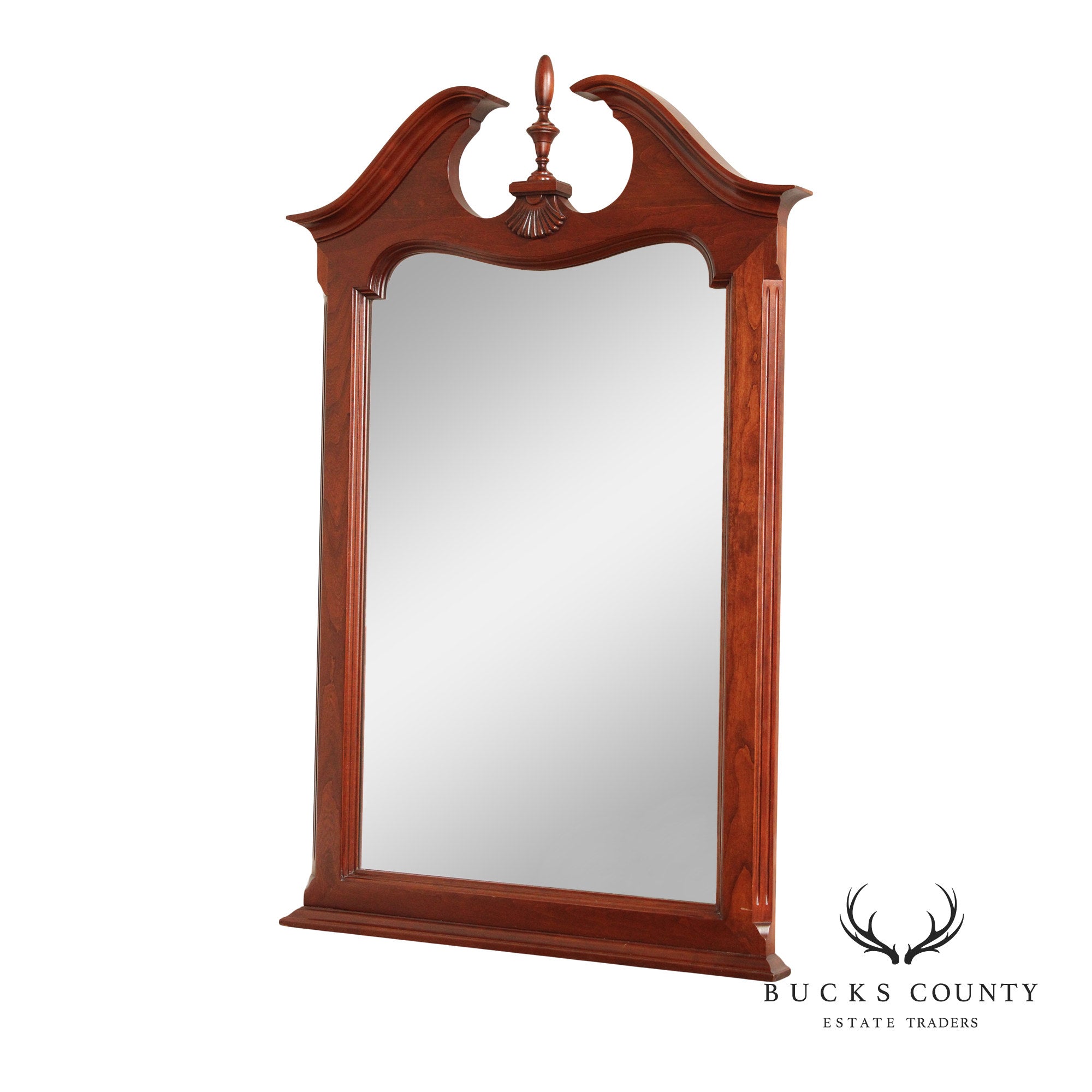 Pennsylvania House Traditional Cherry Frame Beveled Wall Mirror