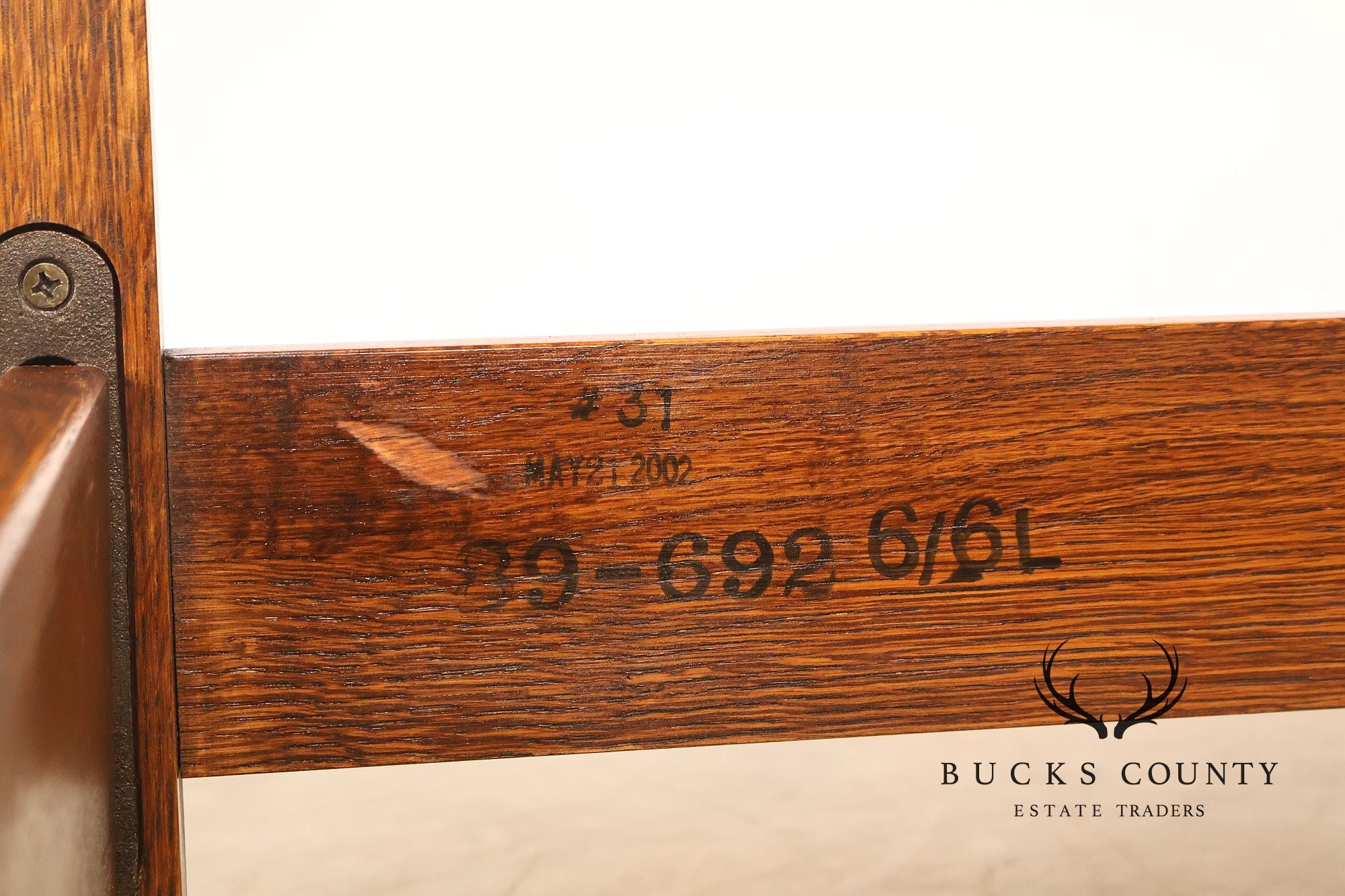 Stickley Mission Collection King Size Oak Slat Bed