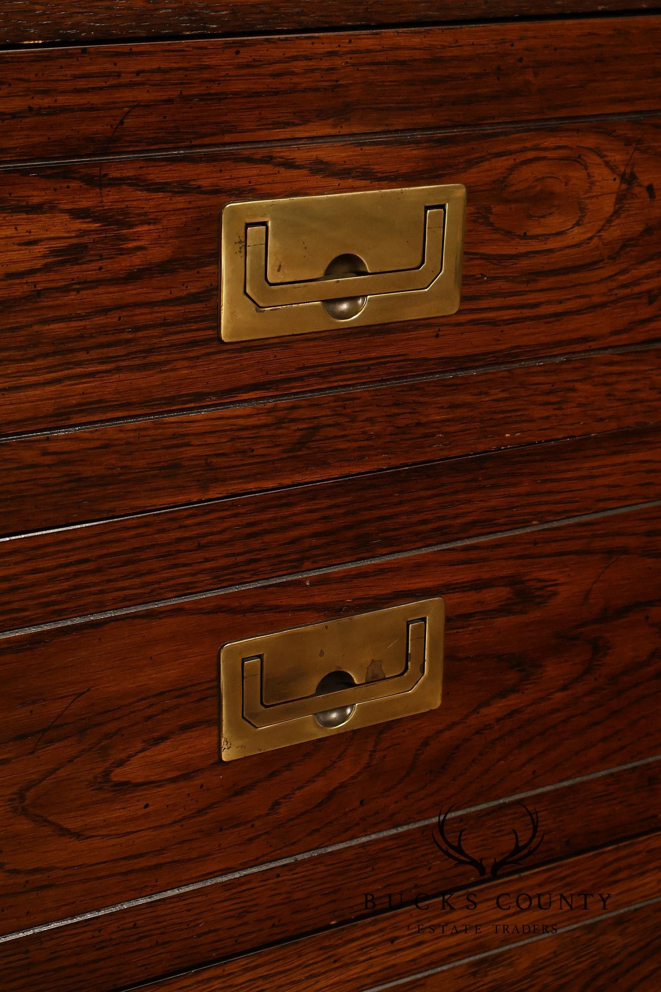 Henredon Scene One Campaign Style Bedroom Armoire Cabinet