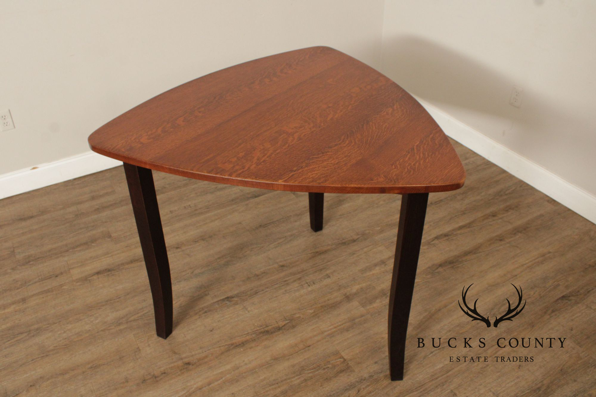 Custom Quality Modern Guitar Pick Oak Counter Height Dining Table