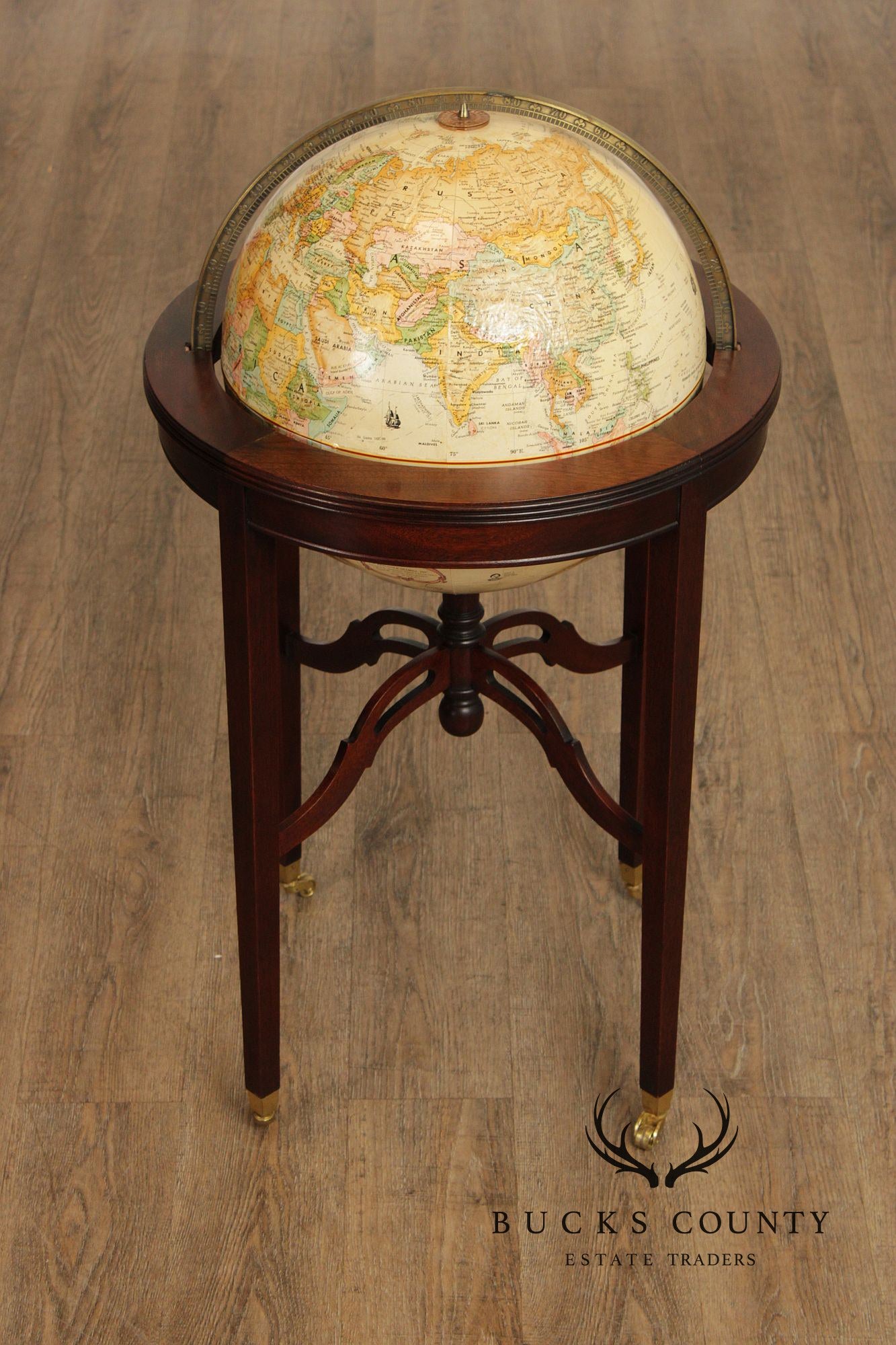 Replogle Standing Floor Globe in Mahogany Stand