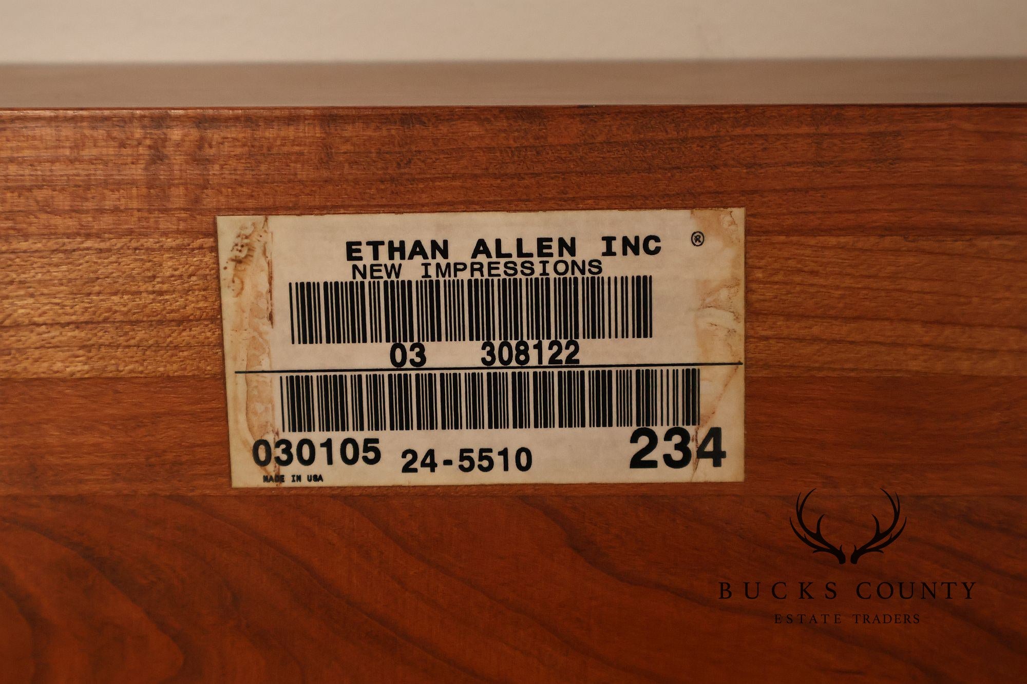 Ethan Allen 'New Impressions' Cherry Wall Mirror