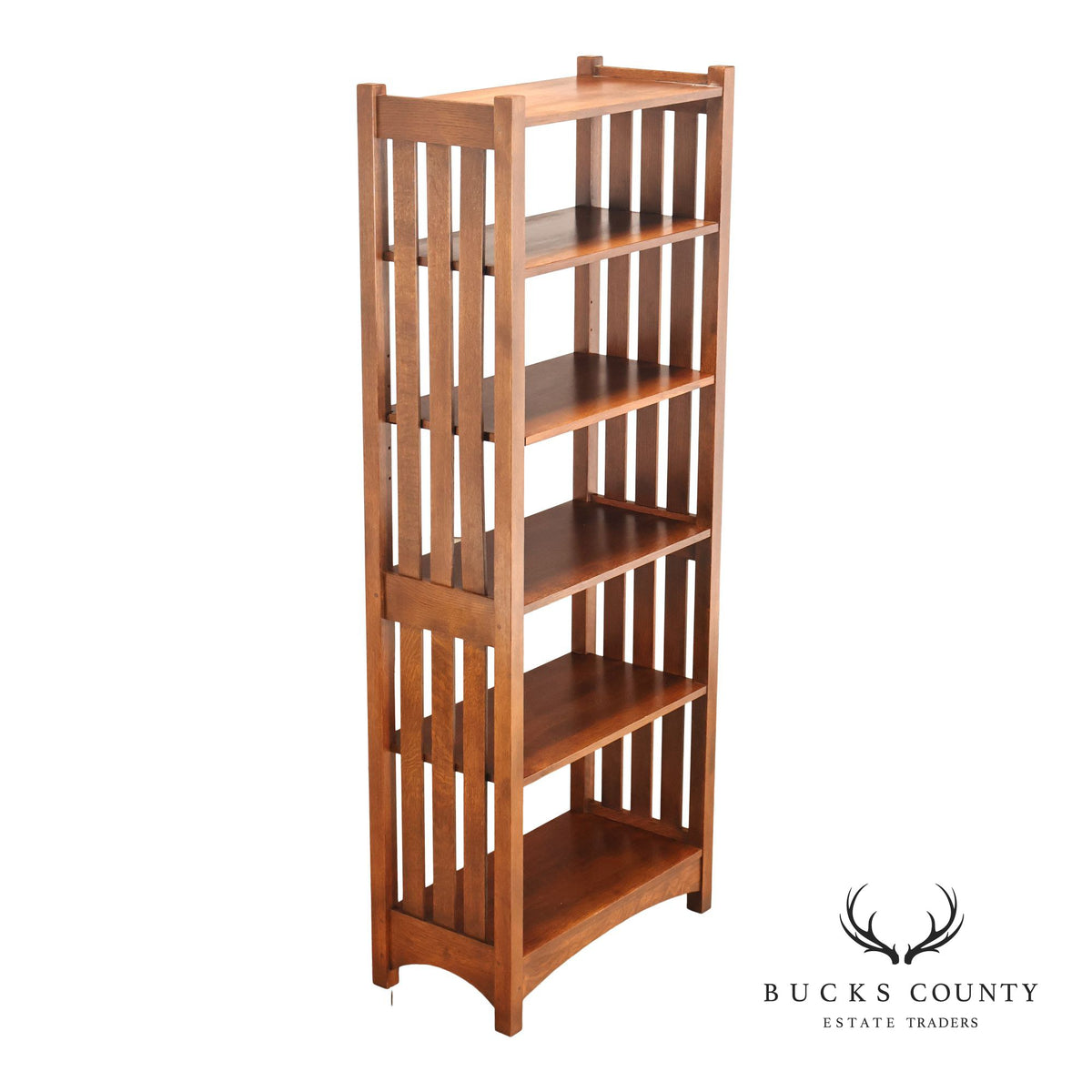 Stickley Mission Collection Oak Open Bookcase