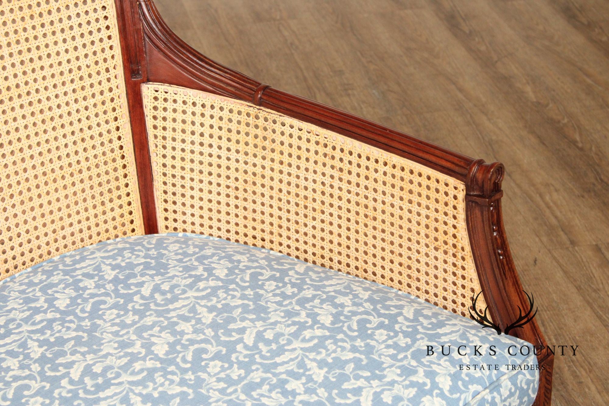 Regency Style Caned Settee
