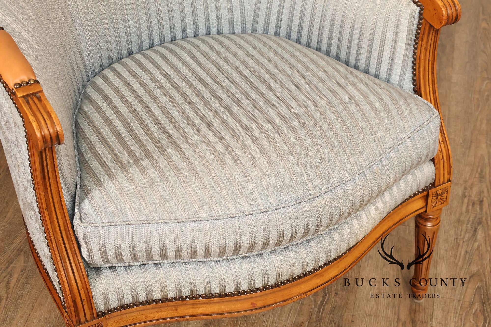 Baker Furniture Company French Louis XVI Style Bergere Chair