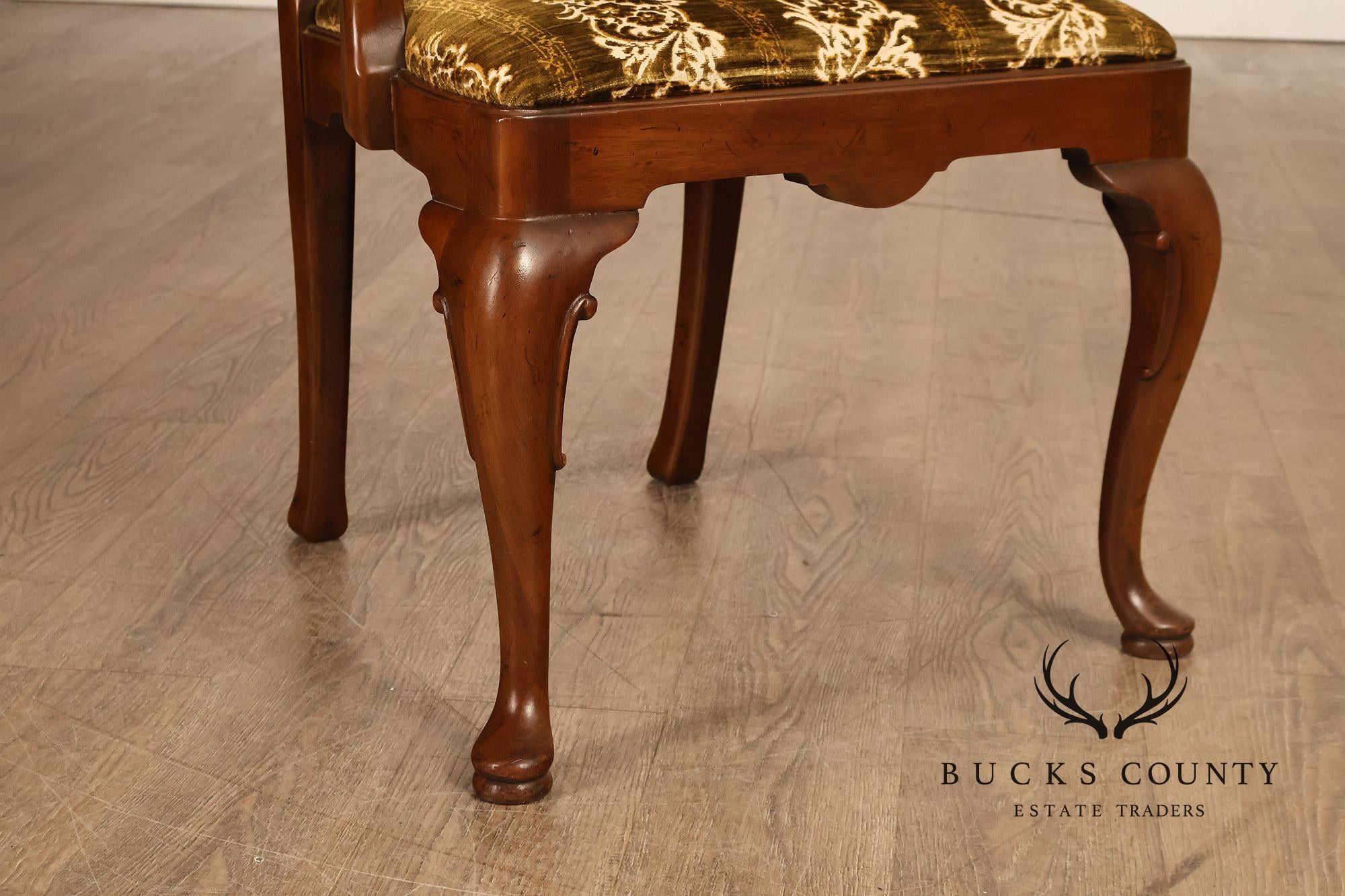 Henredon '18th Century Portfolio' Set Of Six Walnut Dining Chairs