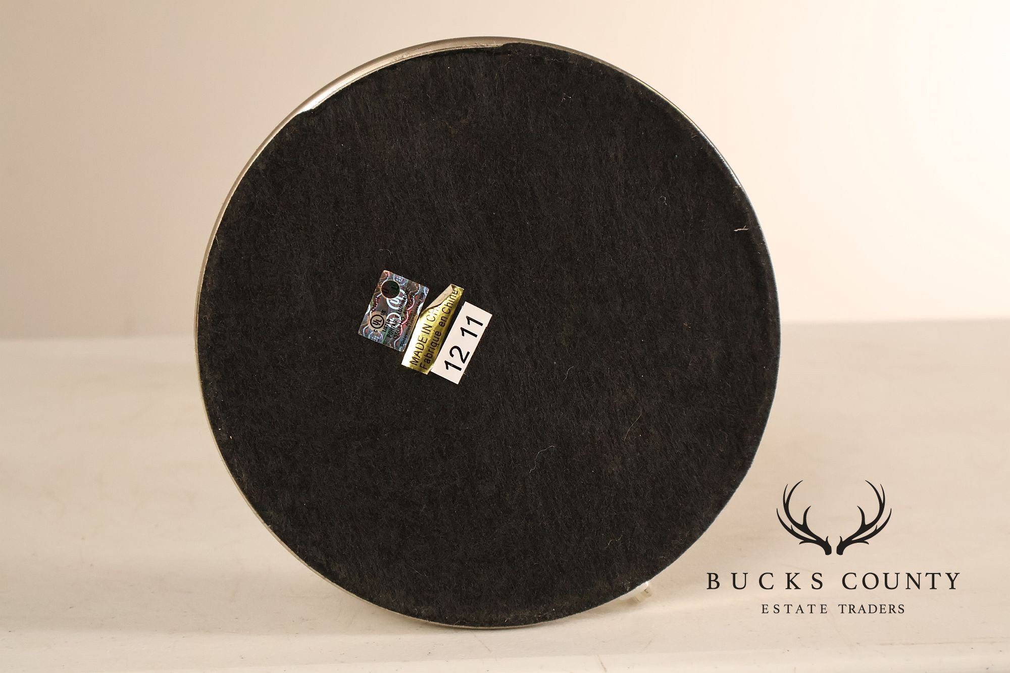 Ralph Lauren Pair of Chrome Candlestick Table Lamps