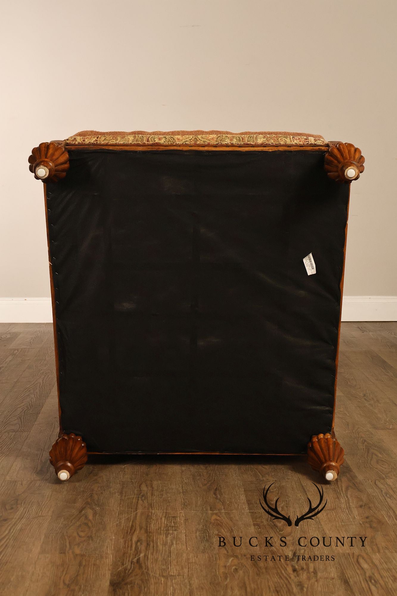 Robb & Stucky British Colonial Style Armchair with Ottoman