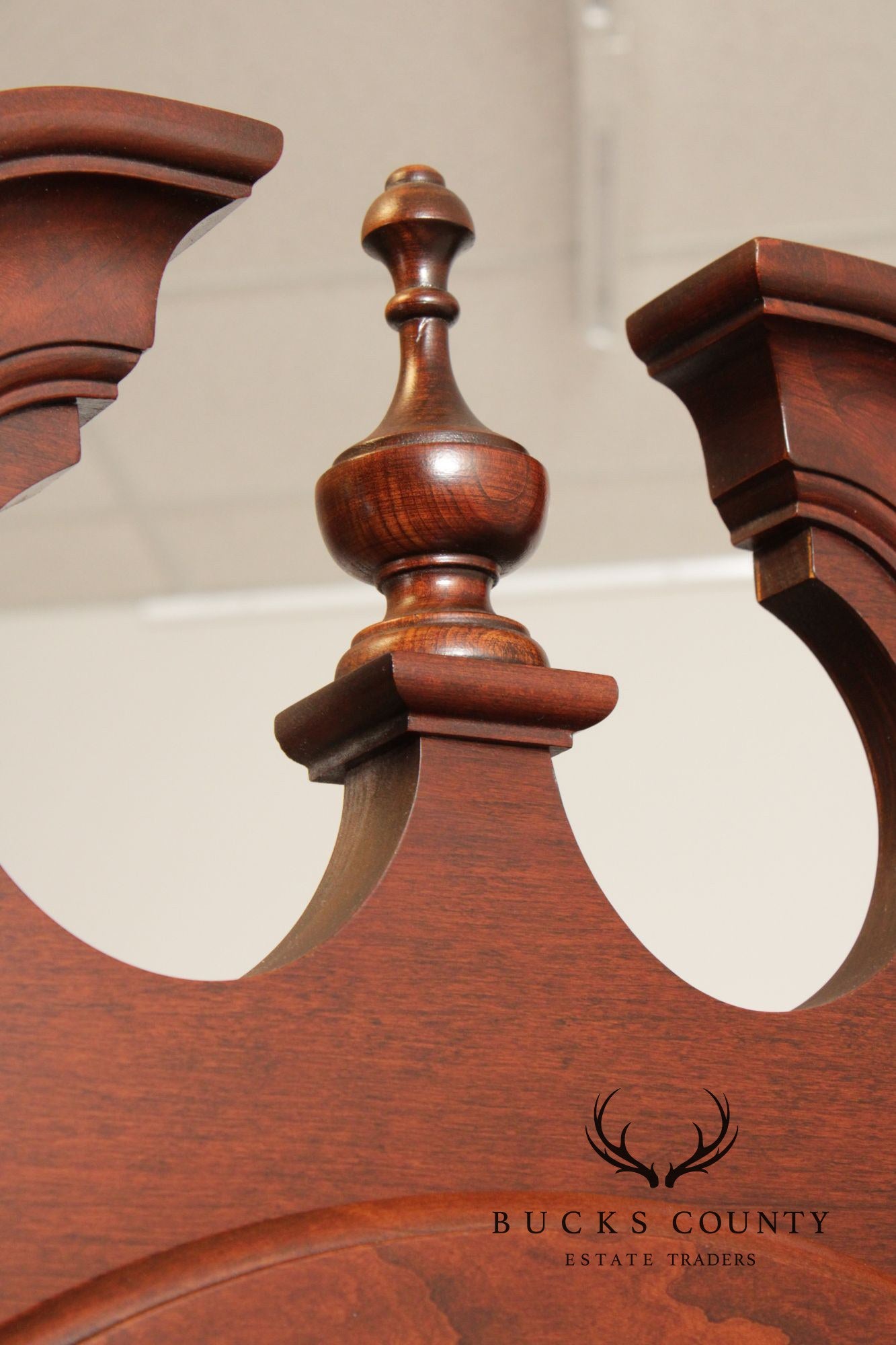 Queen Anne Style Cherry Display Cabinet