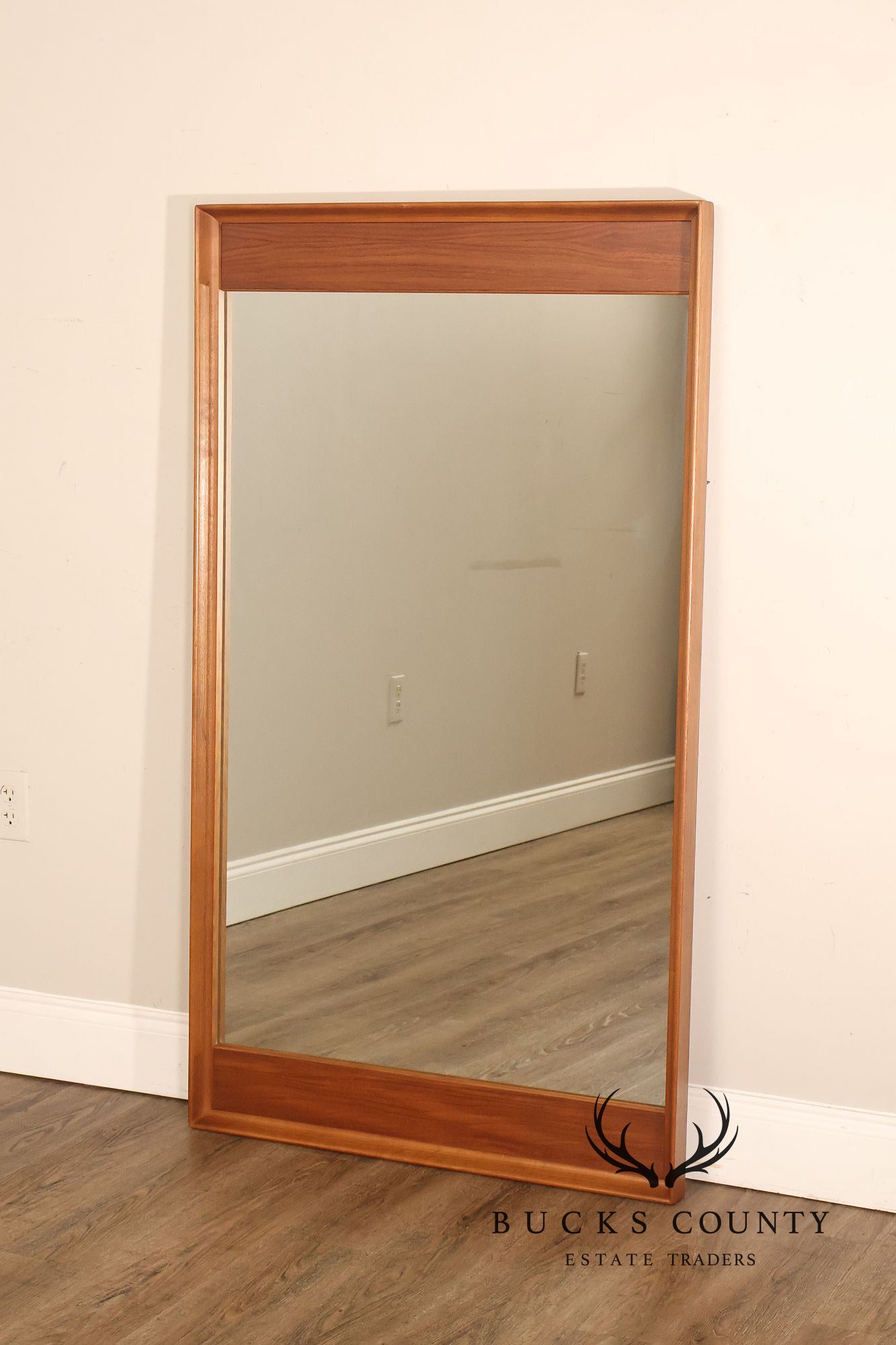 Danish Modern Vintage Teak Wall Mirror