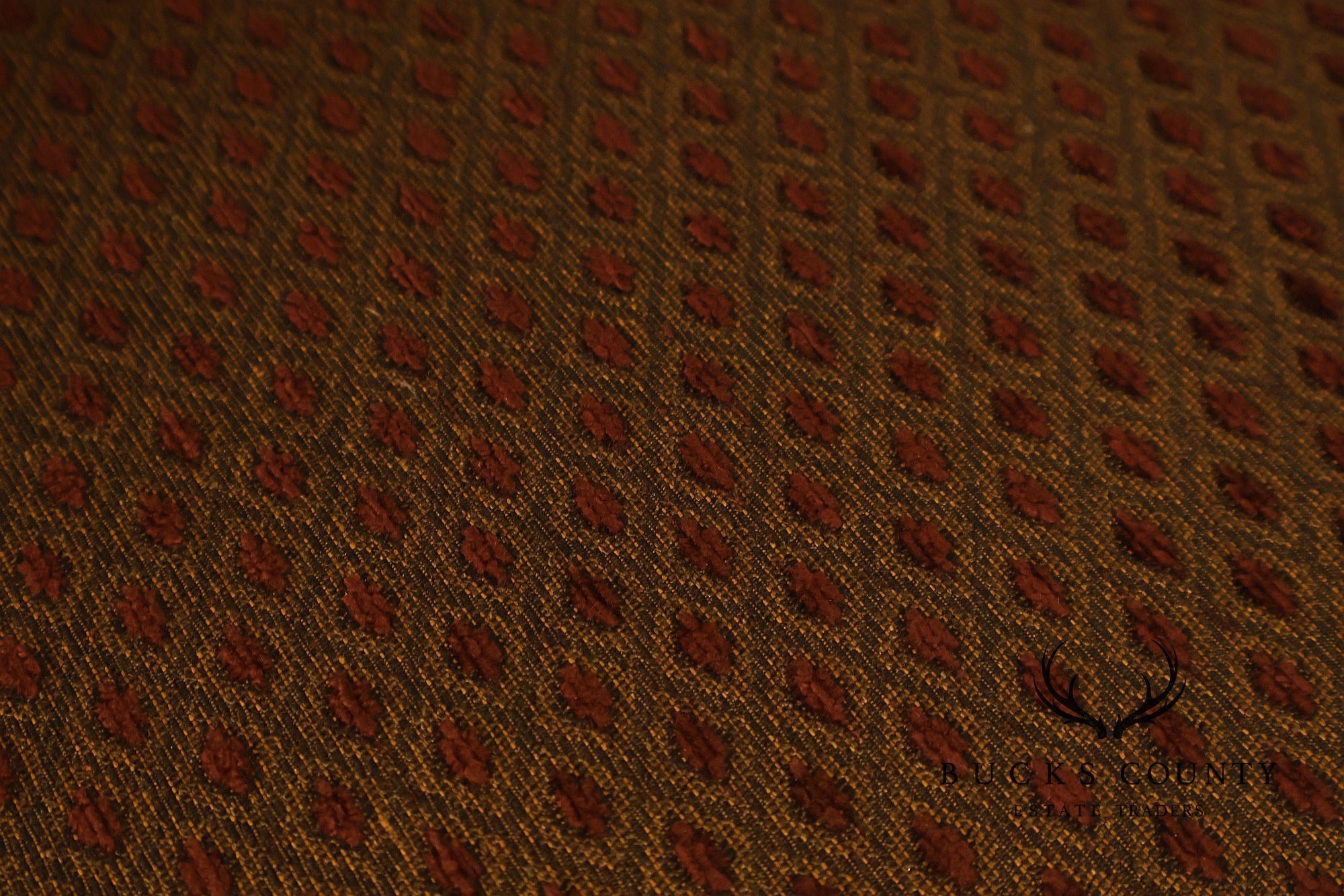 Ethan Allen French Louis XV Style 'Versailles' Armchair and Ottoman