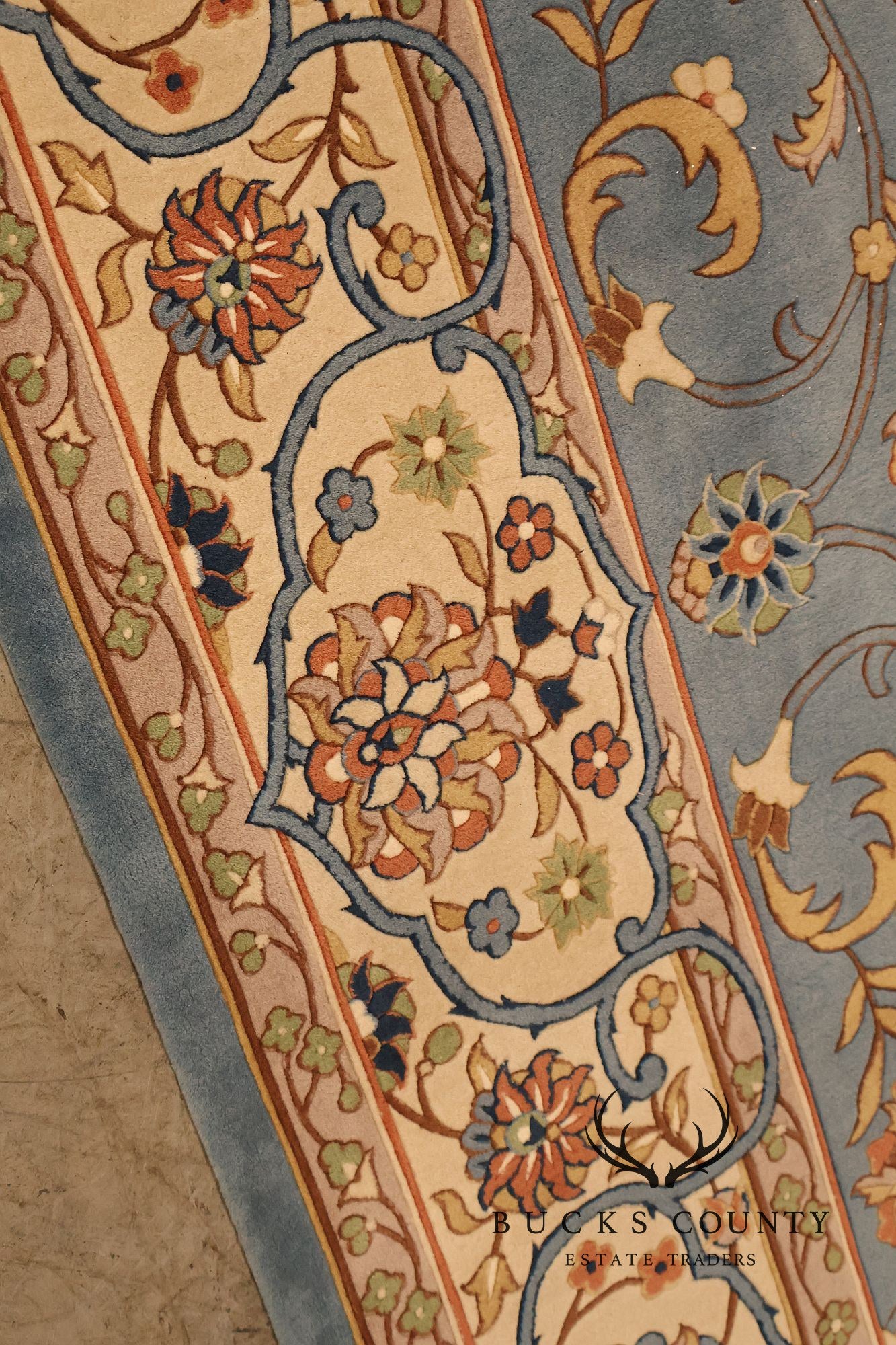 Persian Style Hand Knotted Wool Area Rug