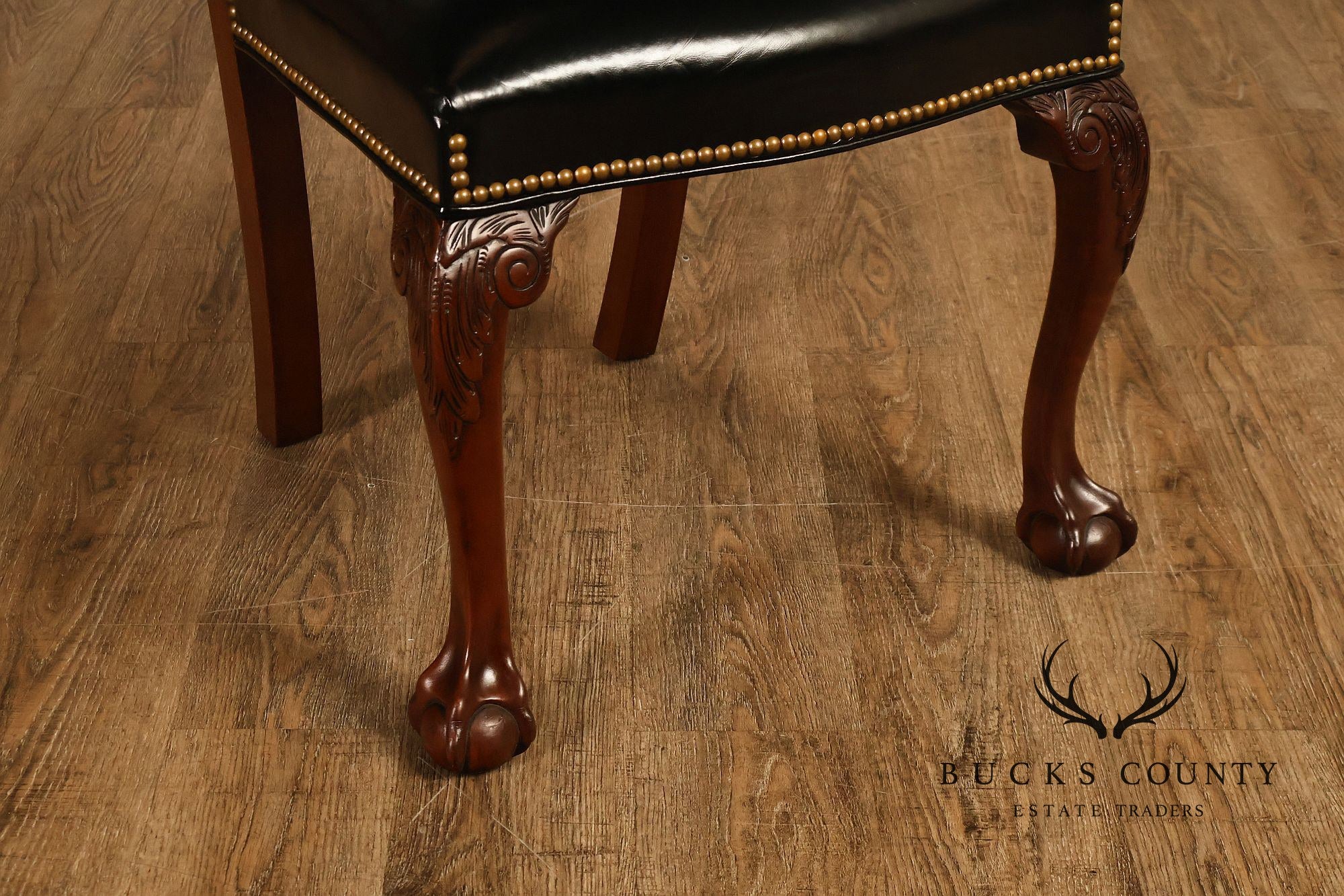Kindel Chippendale Style Set of Six Mahogany Dining Chairs