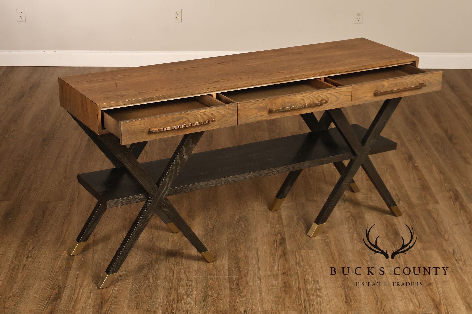 Hickory White Modern Console Table