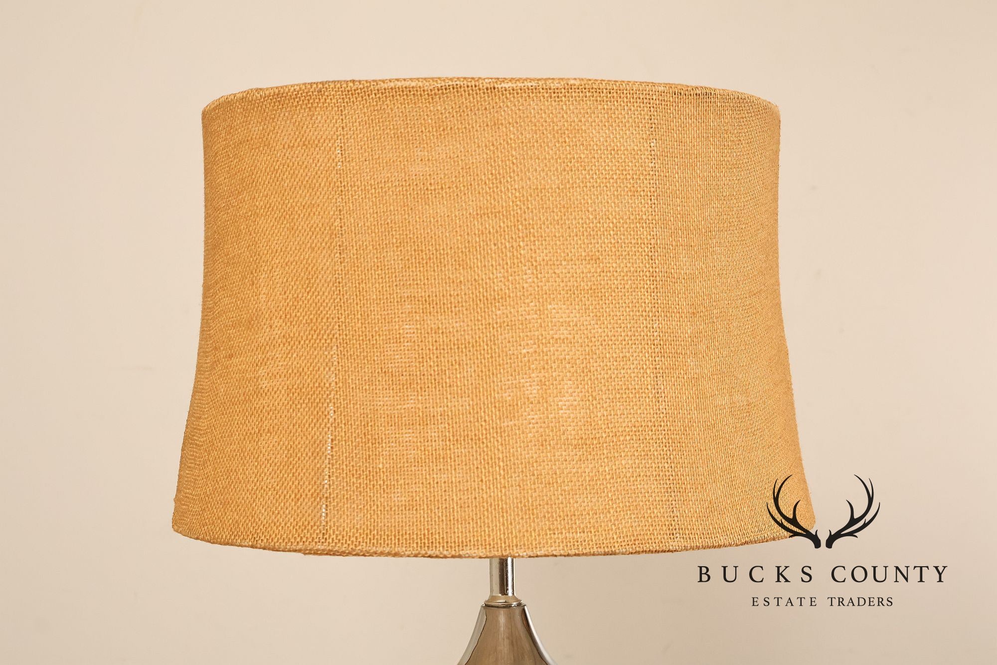 Leviton Mid Century Modern Pair of Cork Table Lamps