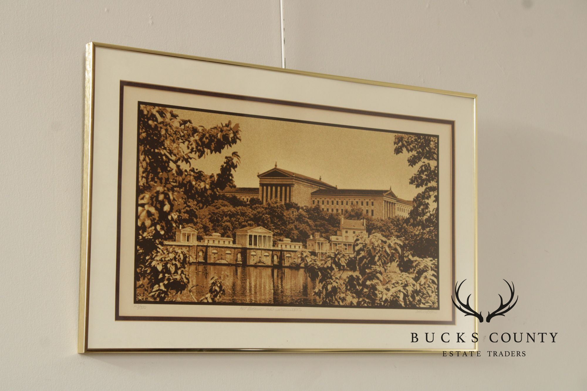 Robert Ehrlich and Linda Sacco 'Art Museum and Waterworks' Print